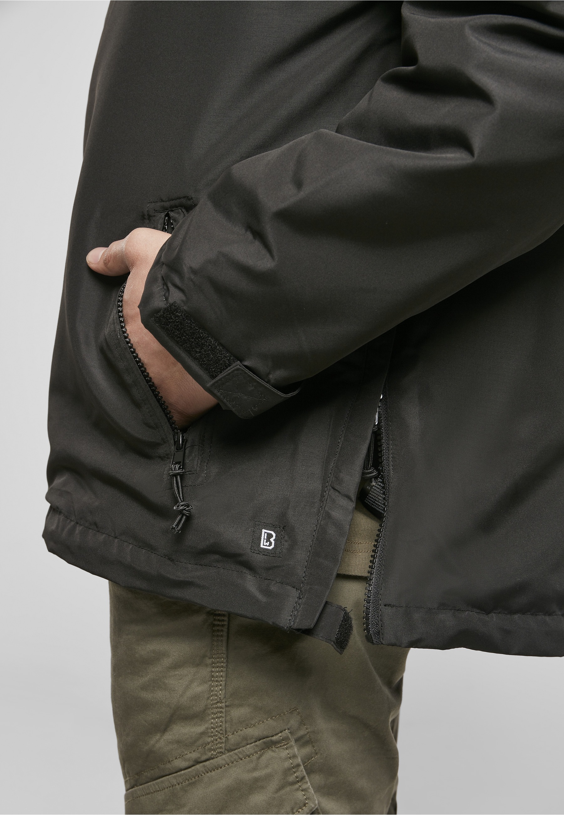 Brandit Allwetterjacke »Brandit Herren Windbreaker Sherpa« 1 Stk. tlg. mit Kapuze