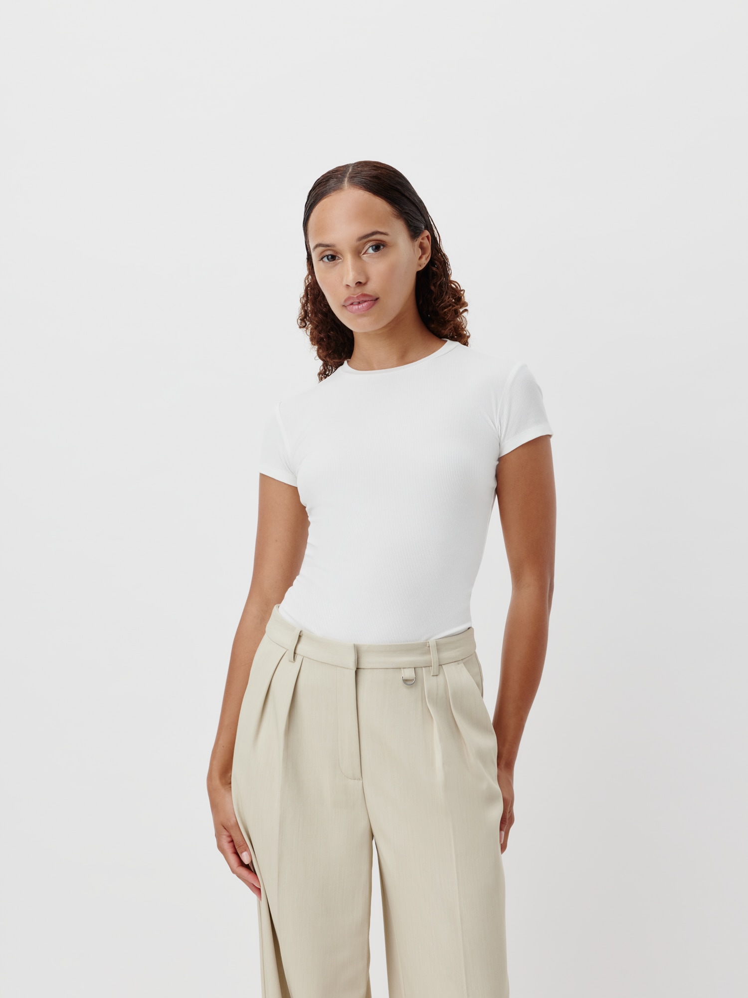 LeGer T-Shirt "LeGer by Lena Gercke", Figurbetont mit Rundhalsausschnitt günstig online kaufen