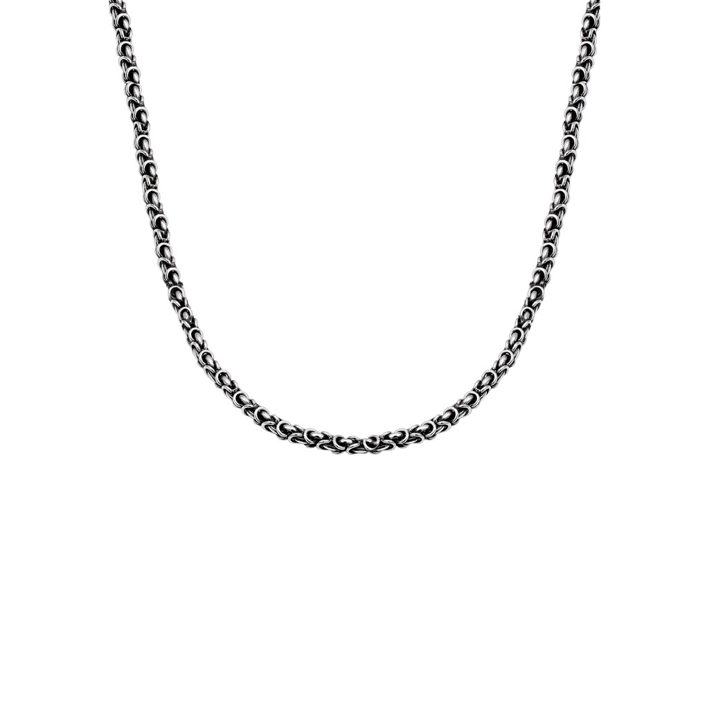 Silber« 925 Silberkette Oxidiert »Herrenschmuck Kuzzoi Gliederkette