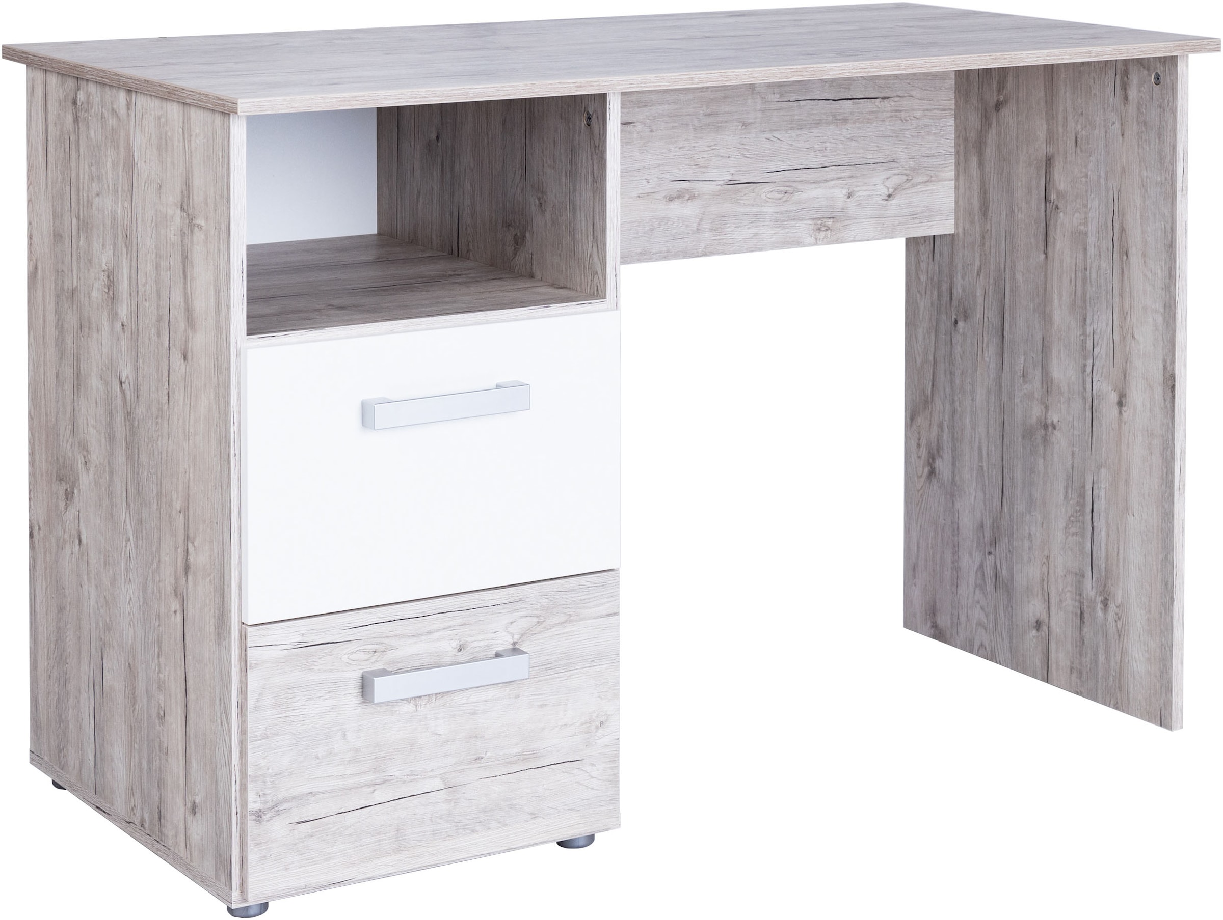 arthur berndt Jugendzimmer-Set »Jugendzimmer-Set »Bente« 3-teilig«, (3 tlg.), Eiche-Sand/Weiß Nachbildung