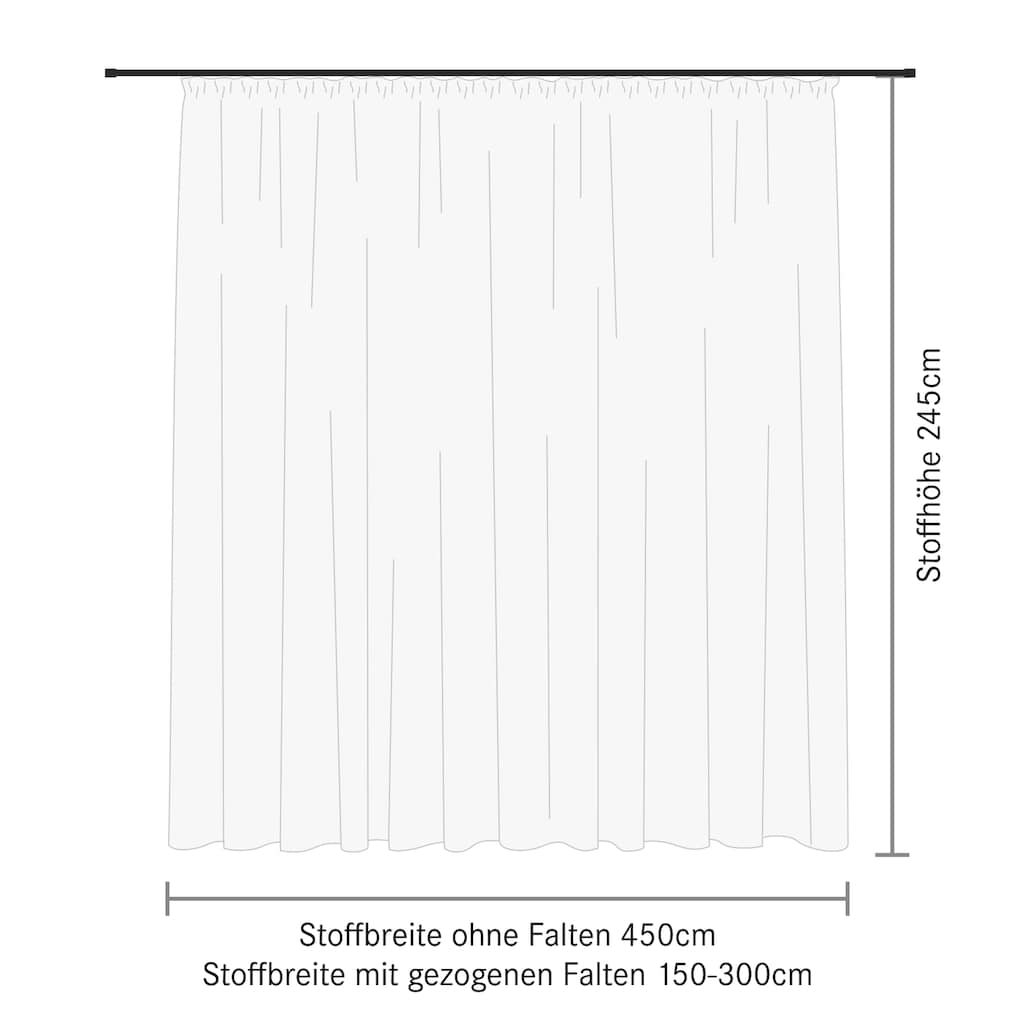 Gerster Gardine »Alina«, (1 St.), Pflegeleichte, matte Effekt-Webware