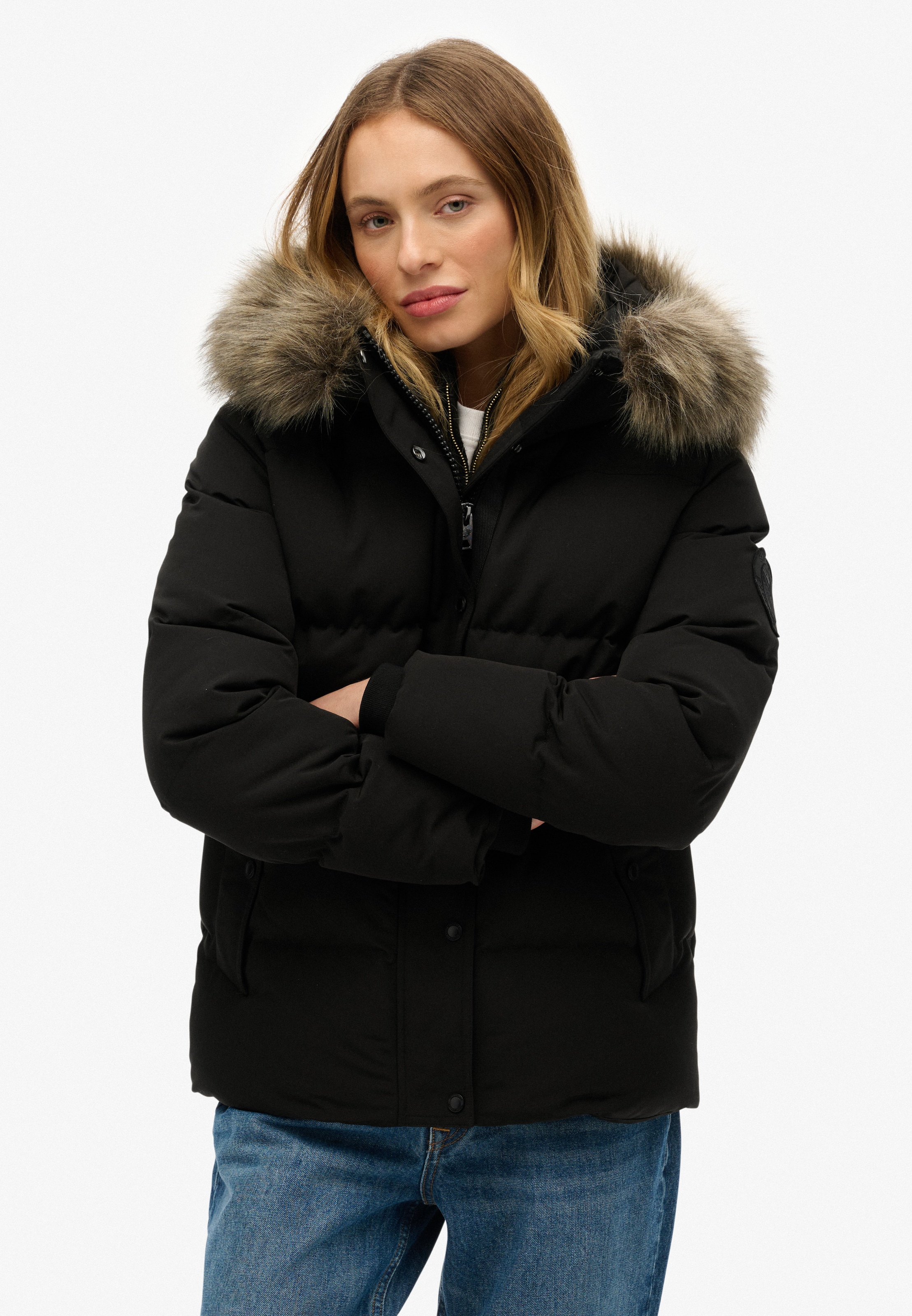 Superdry Steppjacke "EVEREST 5 BAFFLE PUFFER JKT", mit Kapuze günstig online kaufen