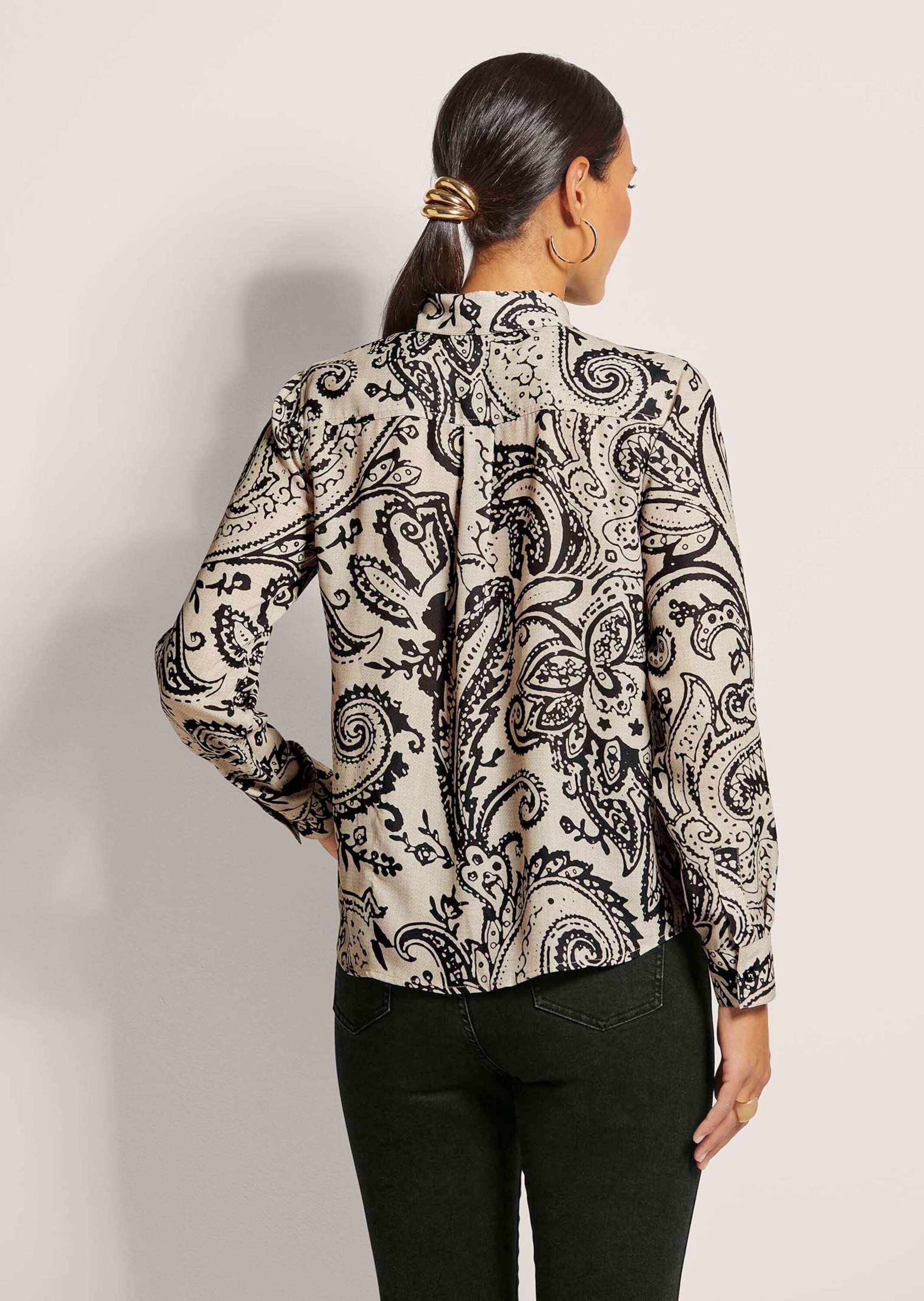 MADELEINE Hemdbluse »Druckbluse Hemdbluse mit grafischem Print«