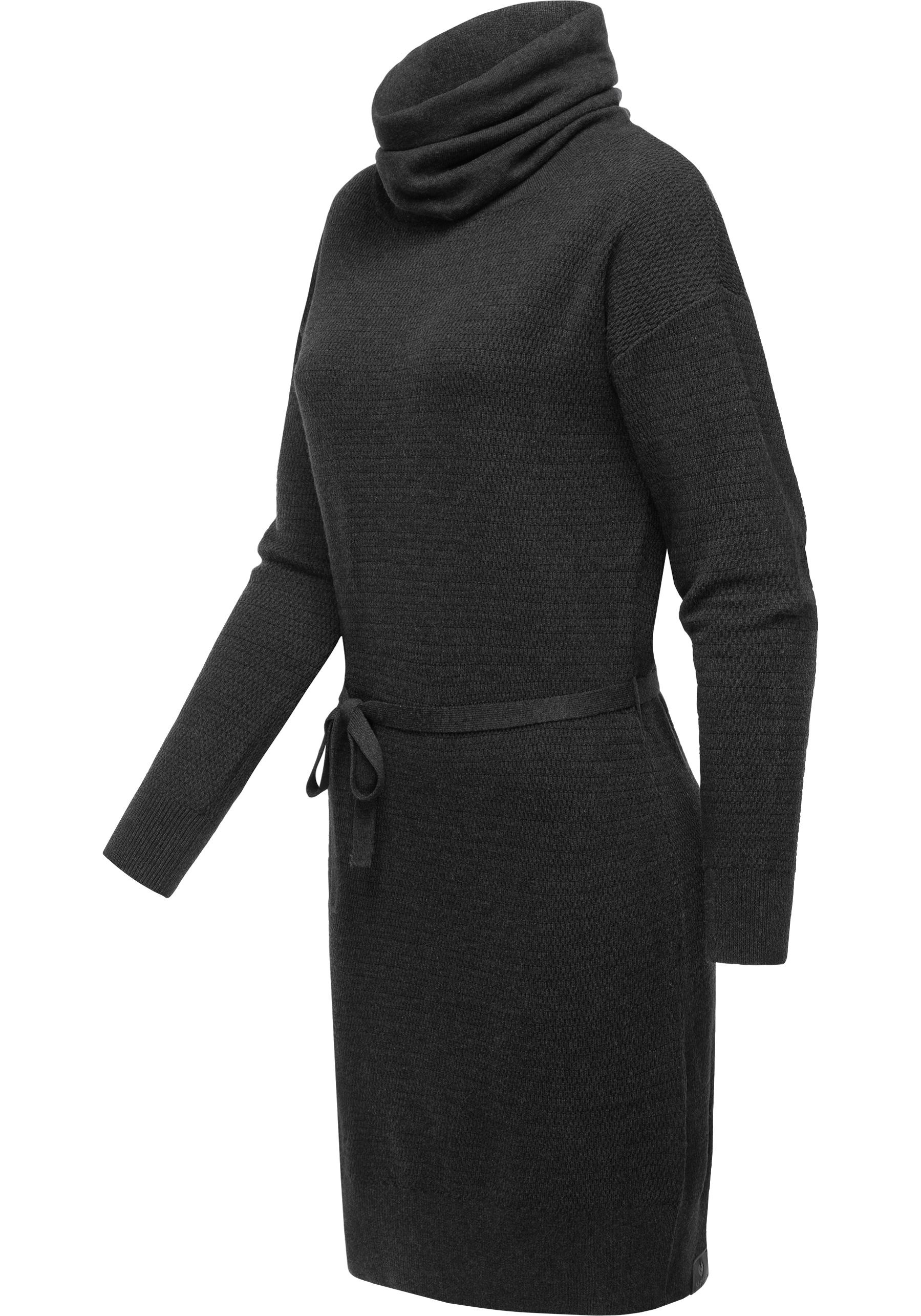 Ragwear Sweatkleid »Babett Dress Intl.«, warmes Winterkleid mit breitem Rollkragen