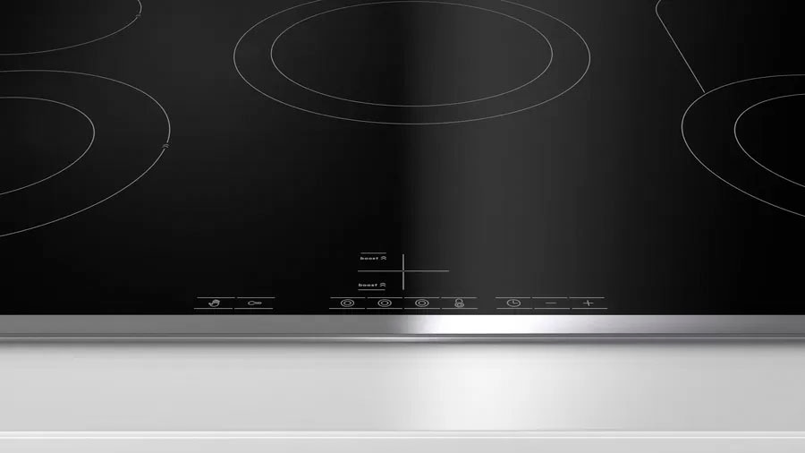 BOSCH Induktions Herd-Set »HEA578BS1«, mit Teleskopauszug nachrüstbar, Pyrolyse-Selbstreinigung