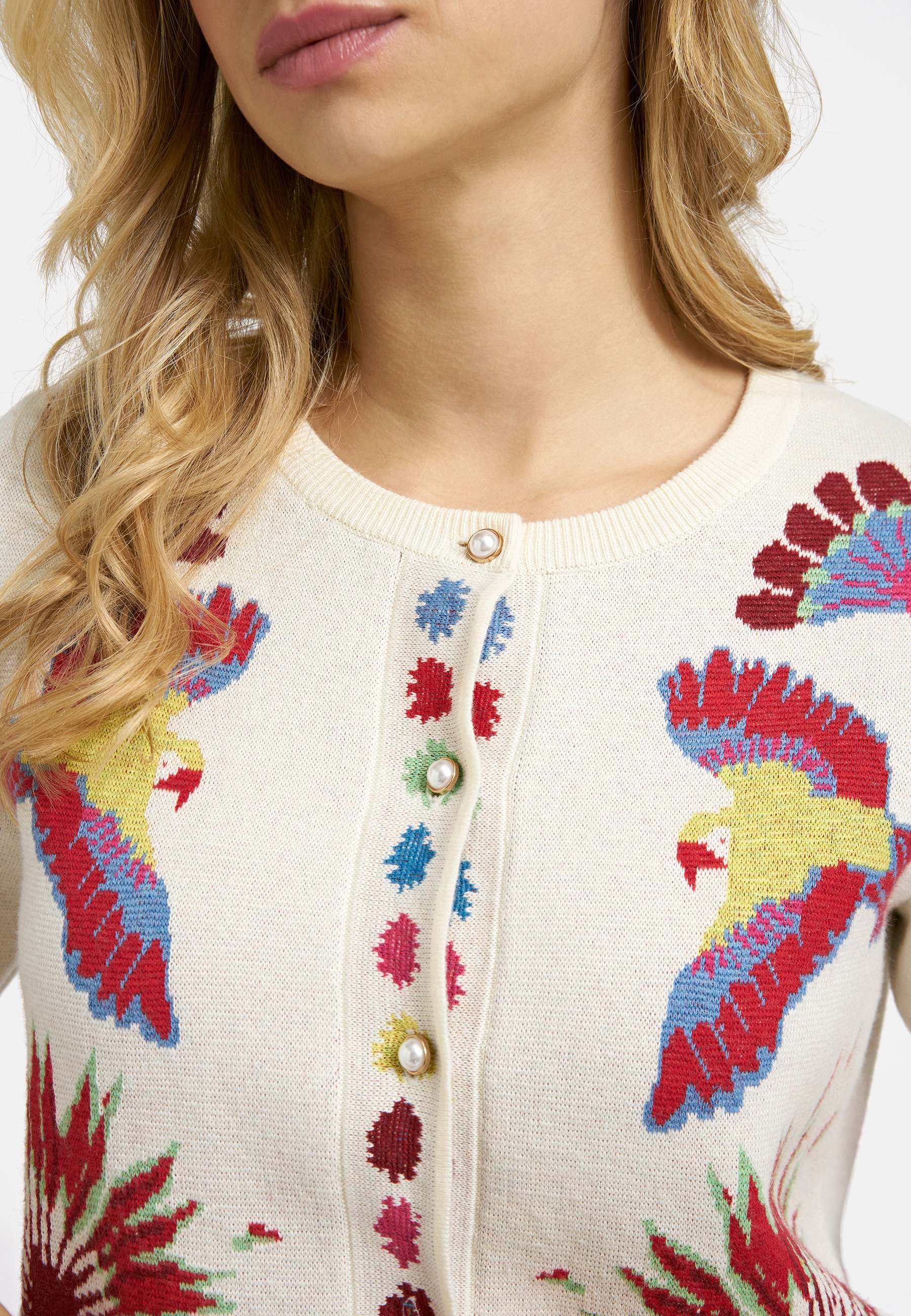 Milano Italy Cardigan aus Feinstrick