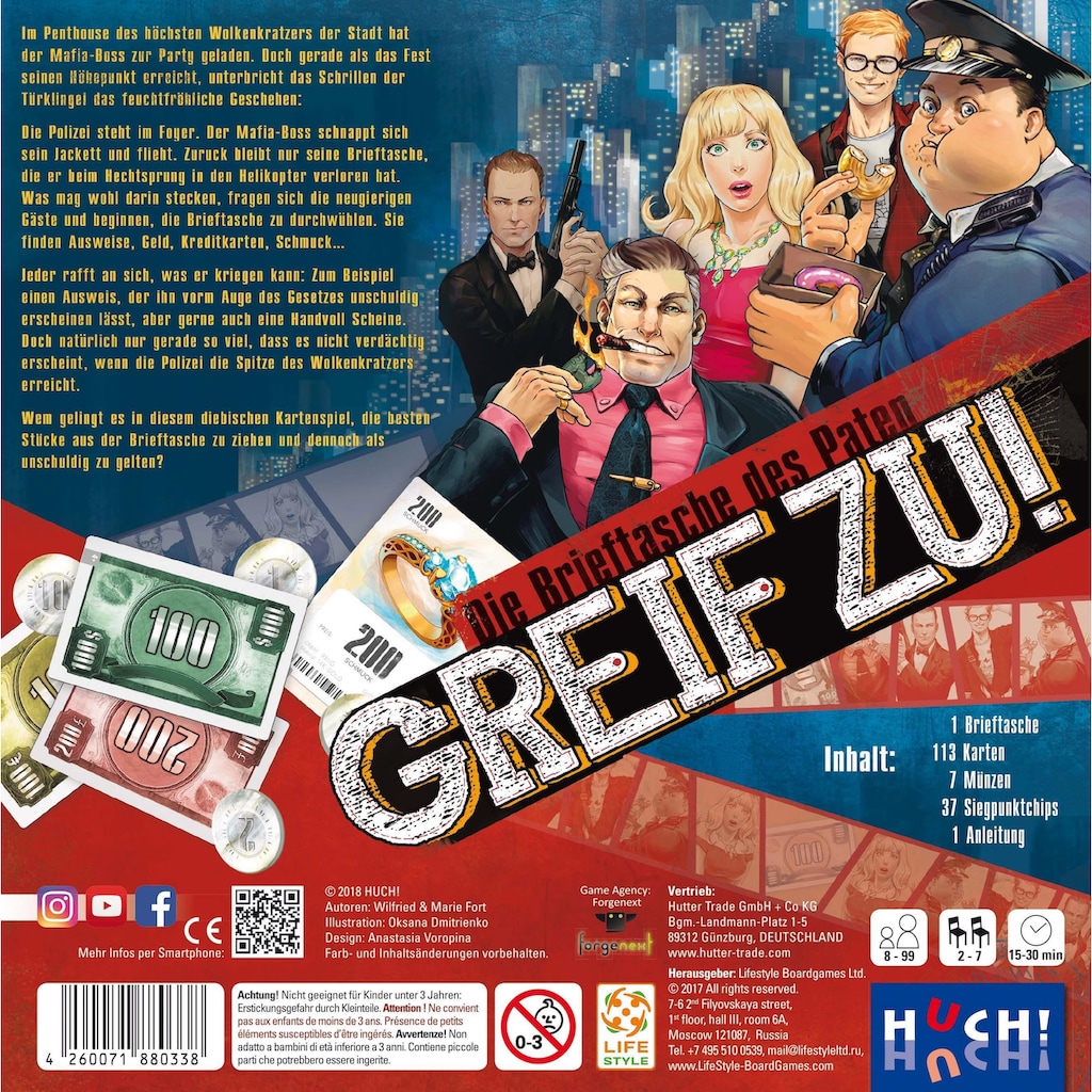 Huch! Spiel »Die Brieftasche des Paten - Greif zu!«