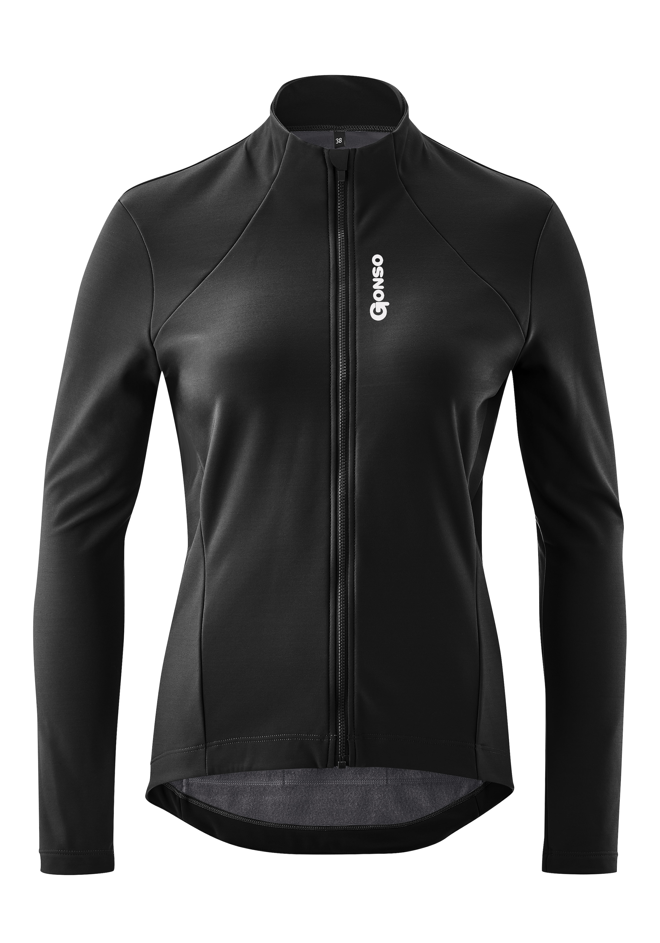 Gonso Radtrikot "SITIVO TRIKOT THERM W", Damen Fahrradtrikot langarm, isolierendes Full-Zip Trikot, Tight Fit