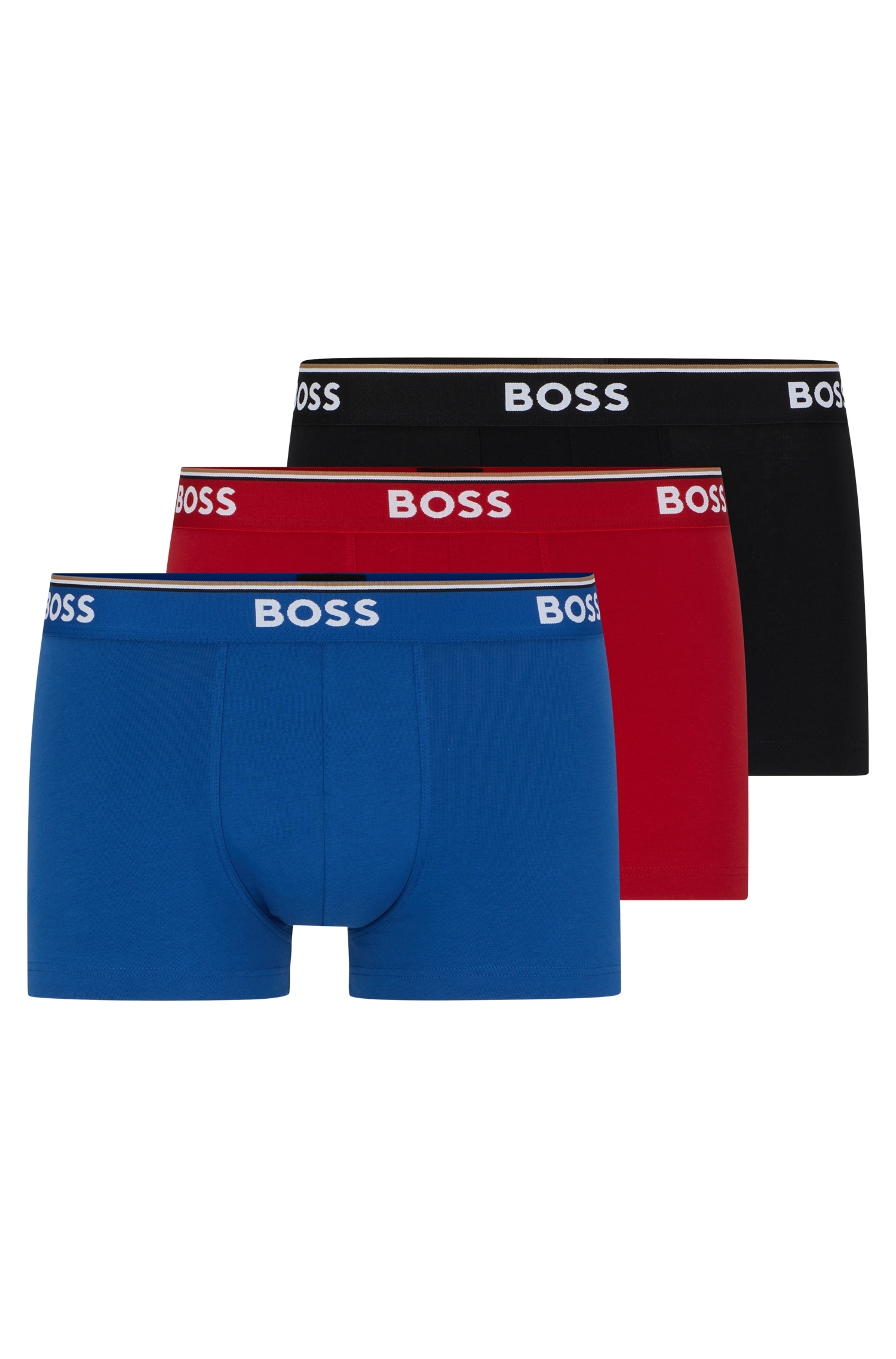 BOSS Boxer, (Packung, 3 St., 3er-Pack), mit BOSS Schriftzug auf dem Bund günstig online kaufen