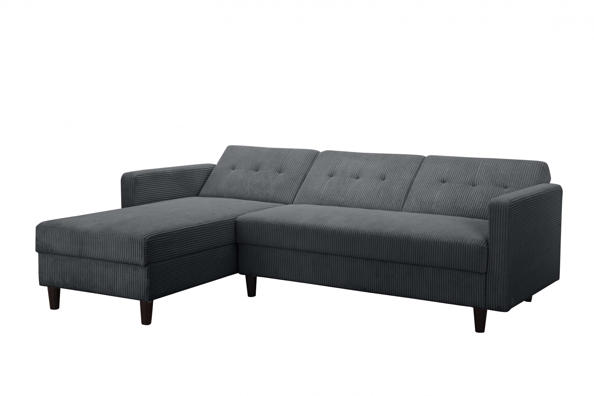 Dorel Home Ecksofa »Hartford II«, mit Bettfunktion und Stauraum, Recamiere beidseitig montierbar