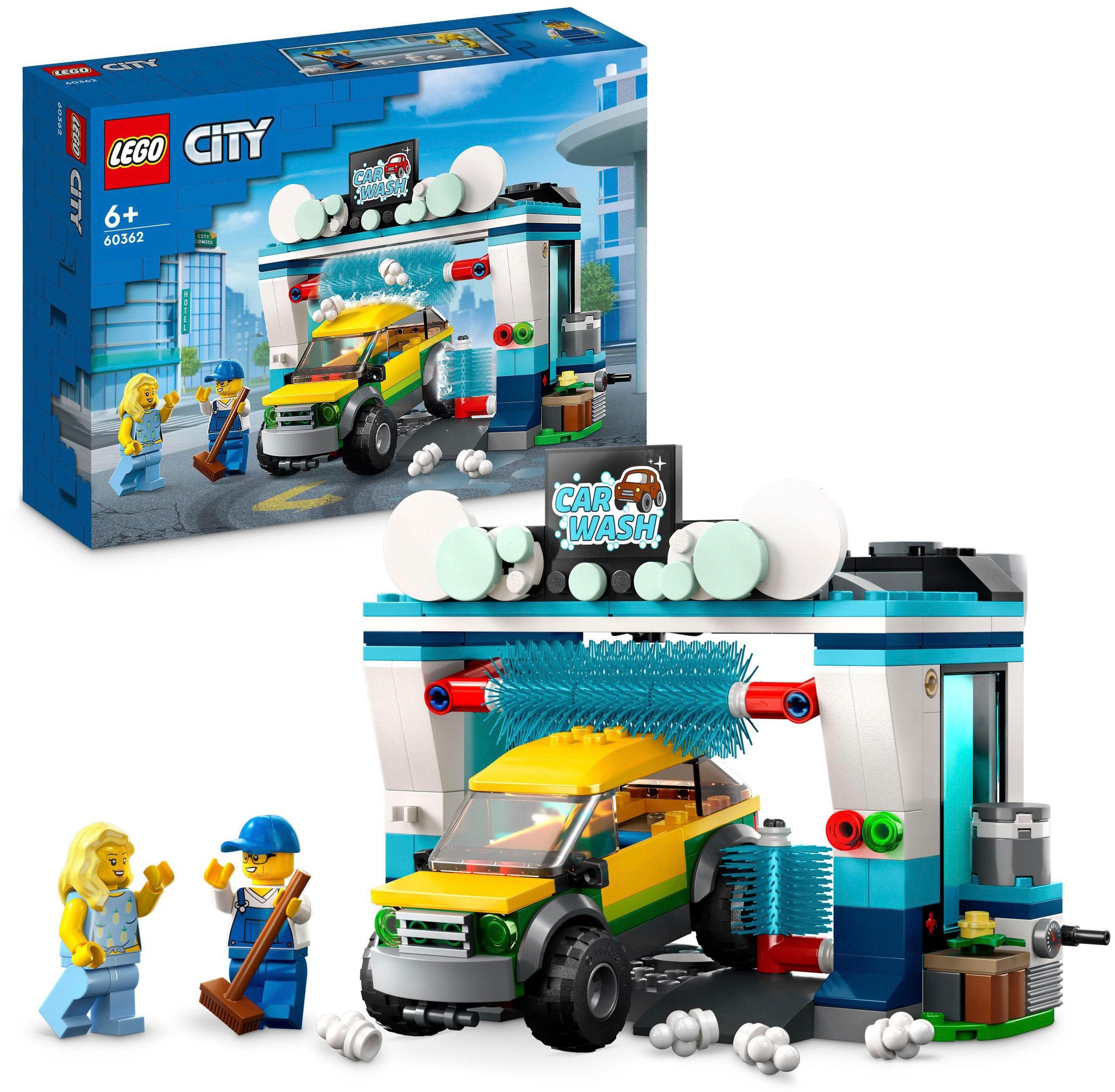 Konstruktionsspielsteine »Autowaschanlage (60362), LEGO® City«, (243 St.), Made in Europe