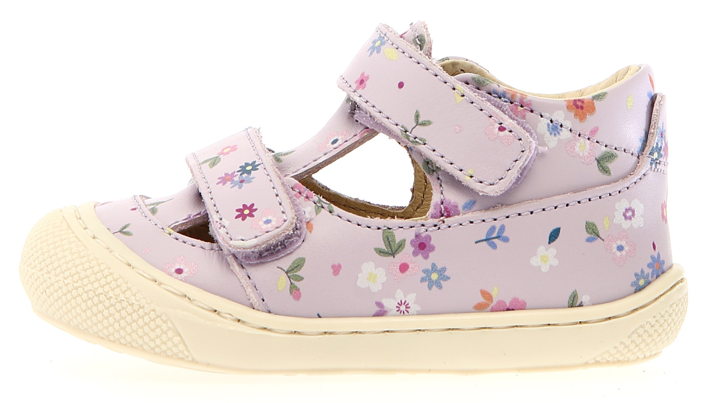 Naturino Sandale »PUFFY PR BOUQUET«, Barfußschuh mit weicher Laufsohle, Größenschablone zum Download