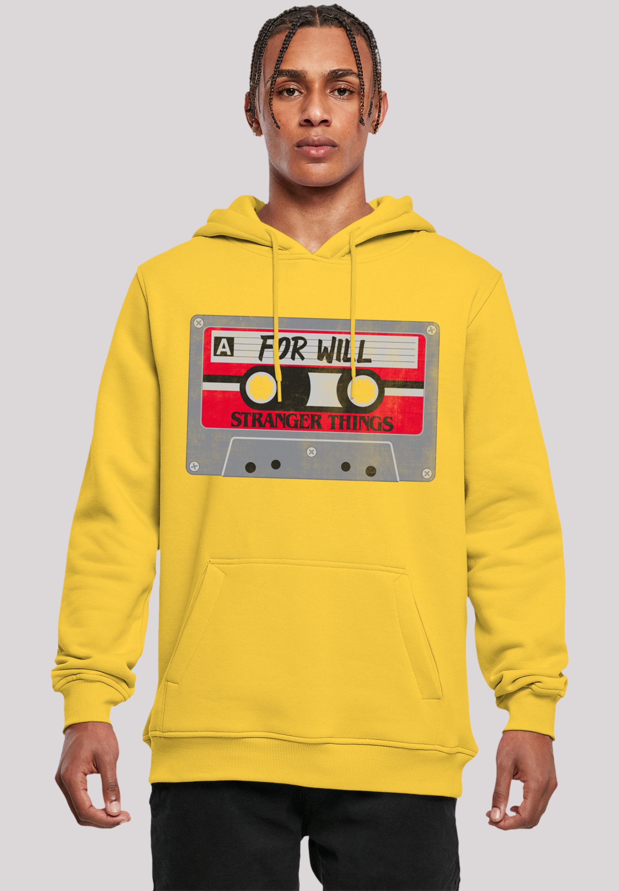 F4NT4STIC Kapuzenpullover "Stranger Things Cassette For Will Netflix", Premium Qualität