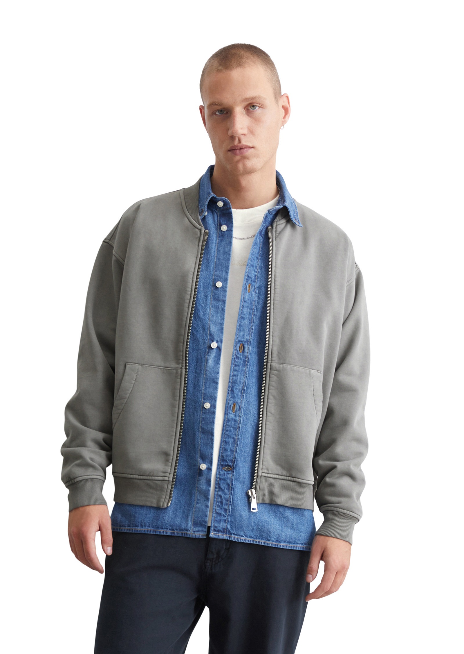 Marc OPolo DENIM Sweatjacke "aus reiner Bio-Baumwolle" günstig online kaufen