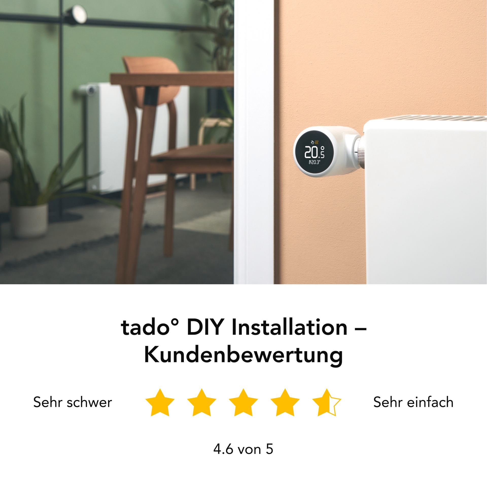 Tado Heizkörperthermostat »Smartes Heizkörperthermostat X - Quattro Pack«