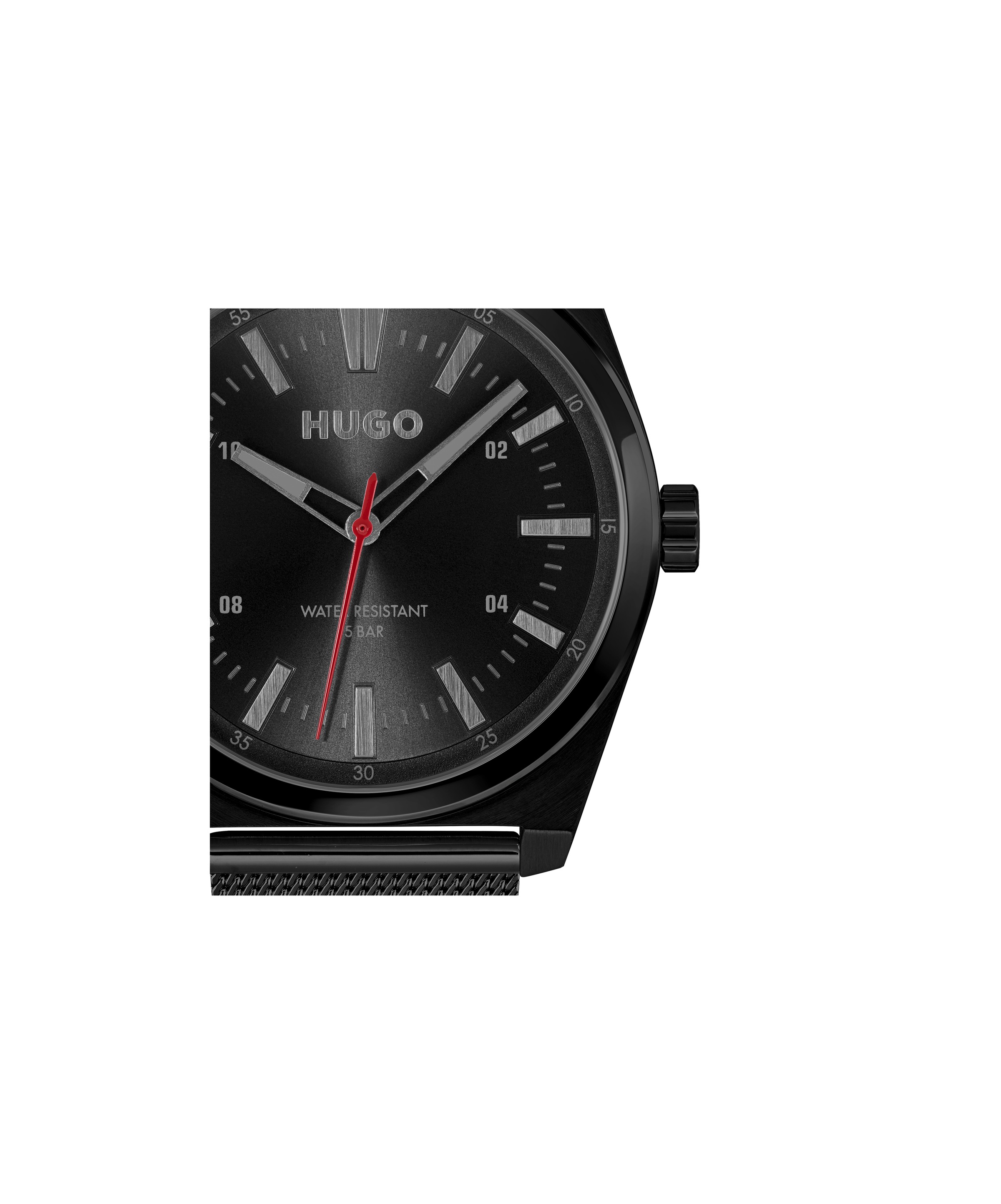 HUGO Quarzuhr »#ARK«, Armbanduhr, Herrenuhr, Edelstahlarmband, analog
