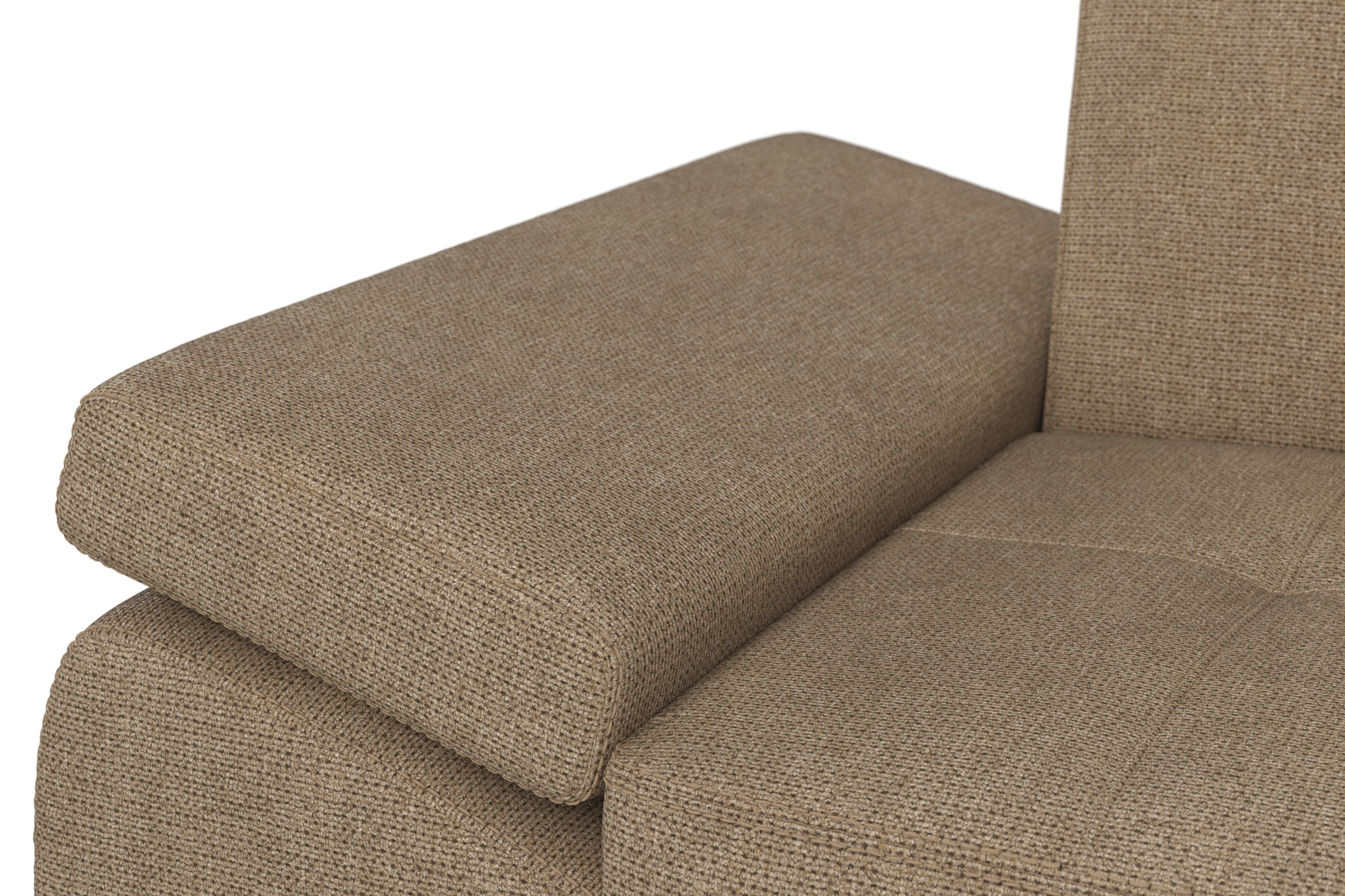 DOMO collection Ecksofa »Capelo L-Form«, mit Armteilverstellung, wahlweise mit Bettfunktion, Federkern
