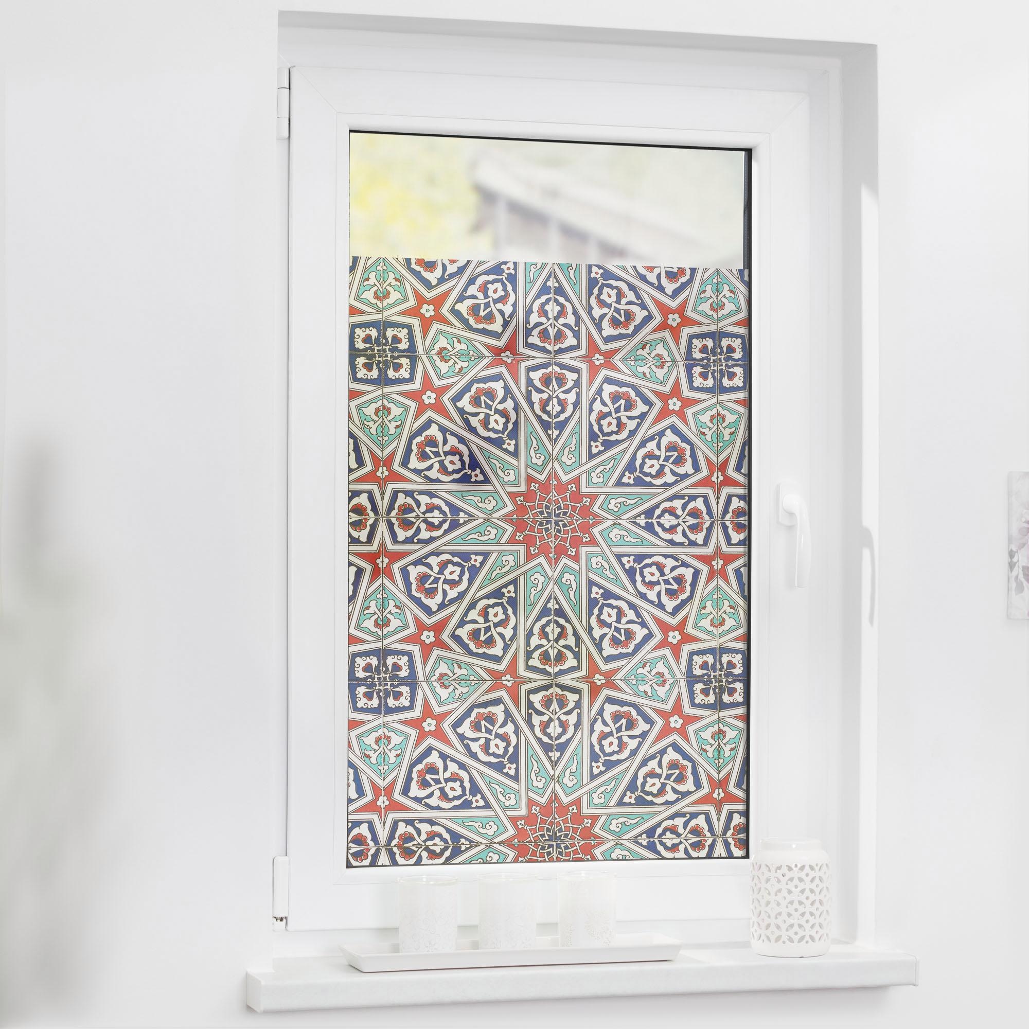 LICHTBLICK ORIGINAL Fensterfolie »Mosaik«, 1 St., blickdicht, strukturiertKlebepunkte, selbstklebend, Sichtschutz