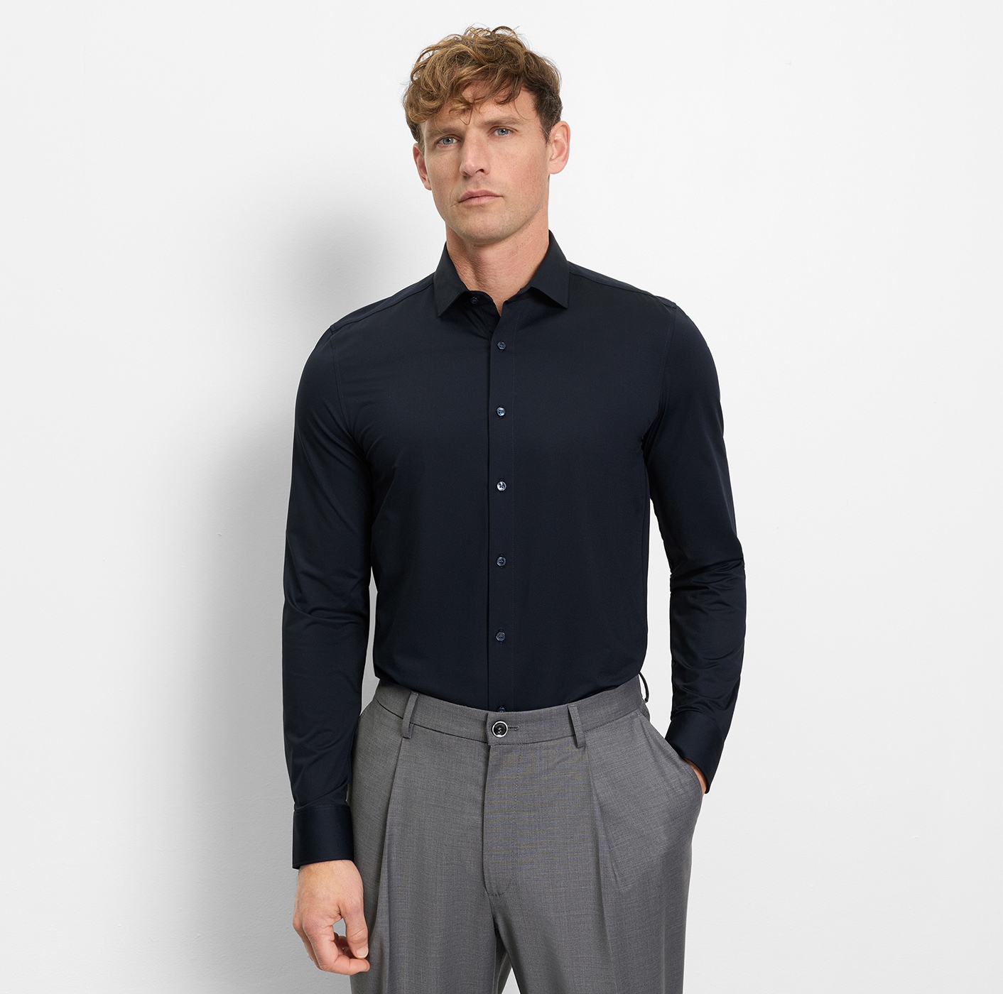 OLYMP Langarmhemd "Level Five 24/Seven" Atmungsaktiv, Jersey, sehr dehnbar, günstig online kaufen