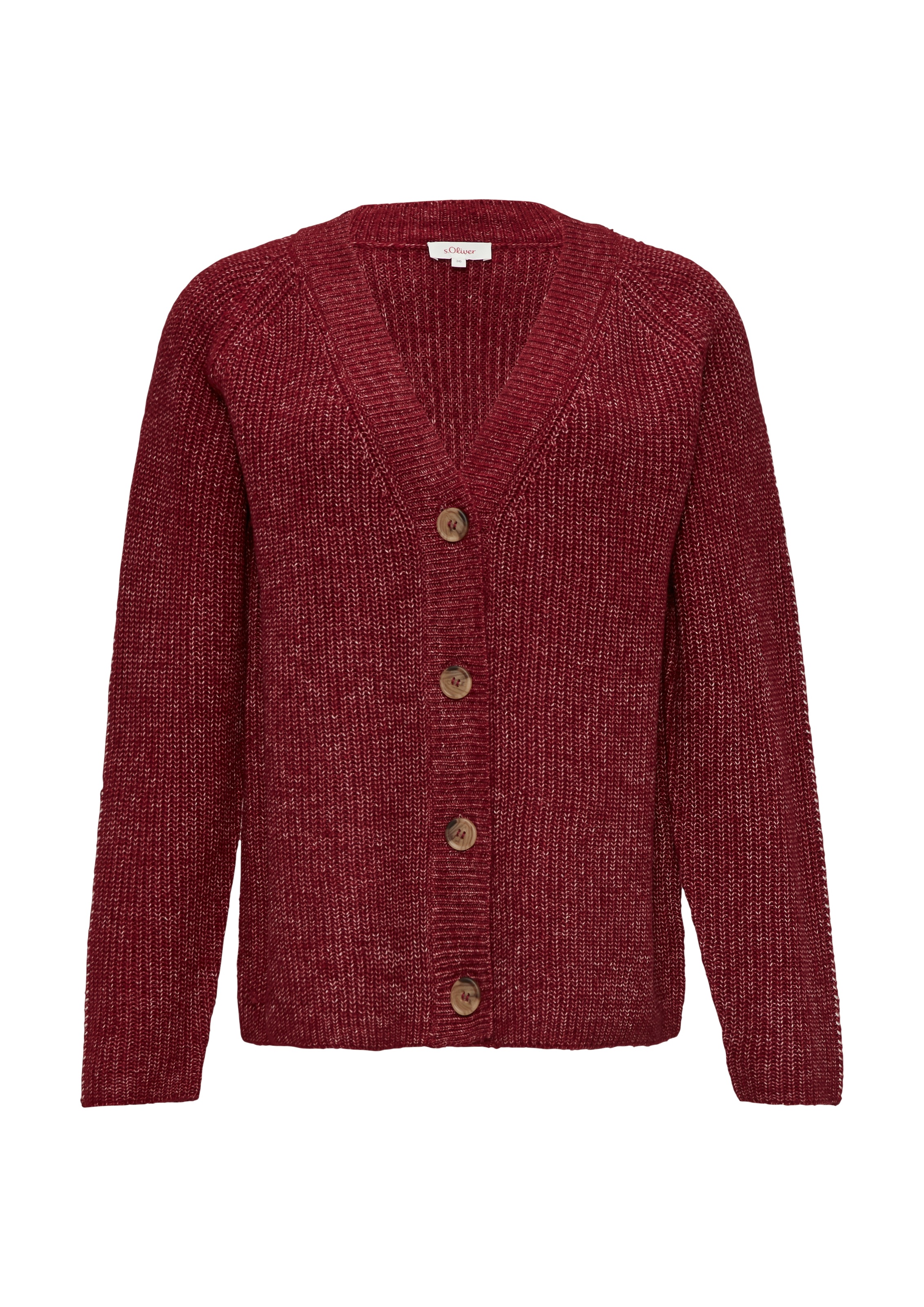 s.Oliver Strickjacke, mit Knopfleiste und V-Ausschnitt