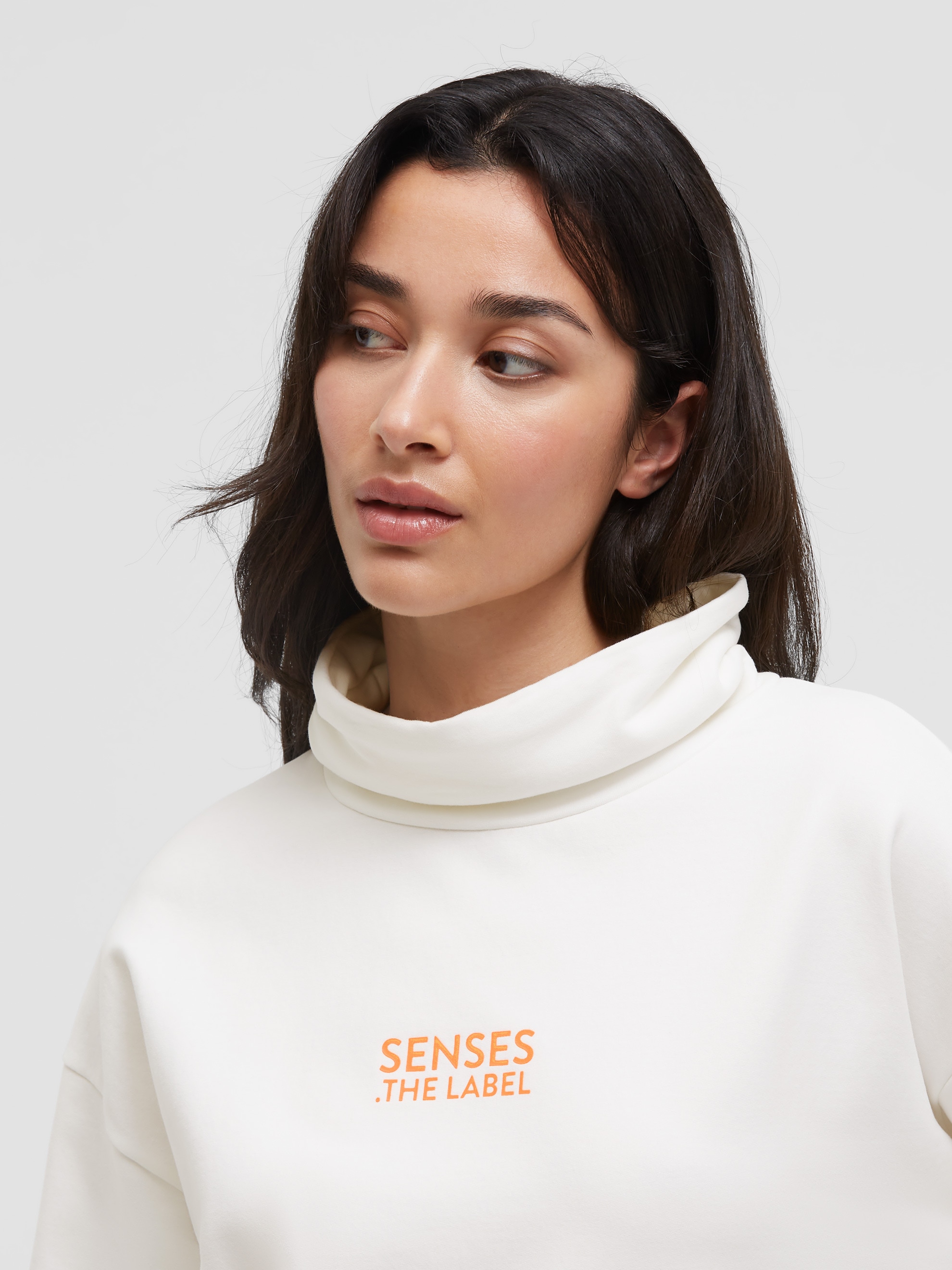 SENSES.THE LABEL Fleecepullover , mit Seitenschlitze
