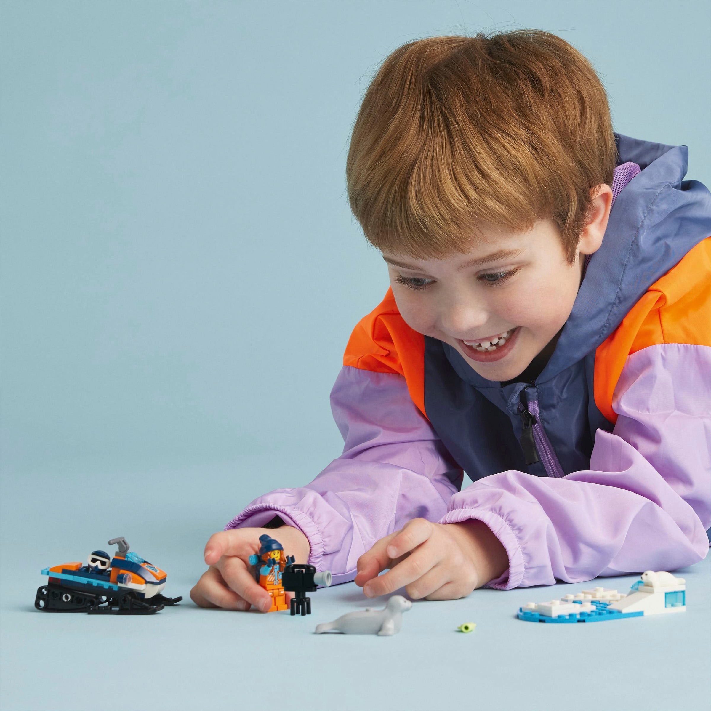 LEGO® Konstruktionsspielsteine »Arktis-Schneemobil (60376), LEGO® City«, (70 St.), Made in Europe