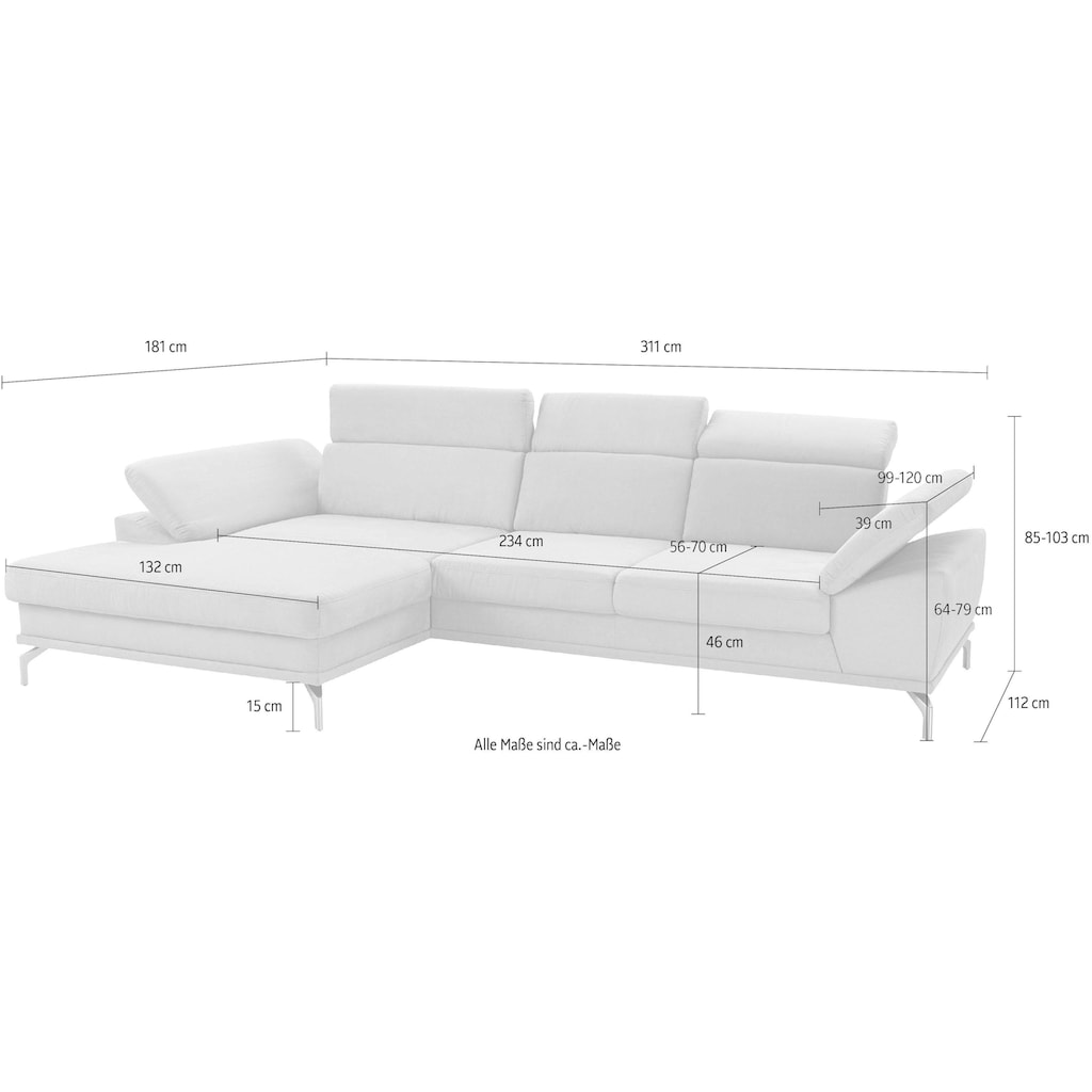 sit&more Ecksofa »Scorpio«