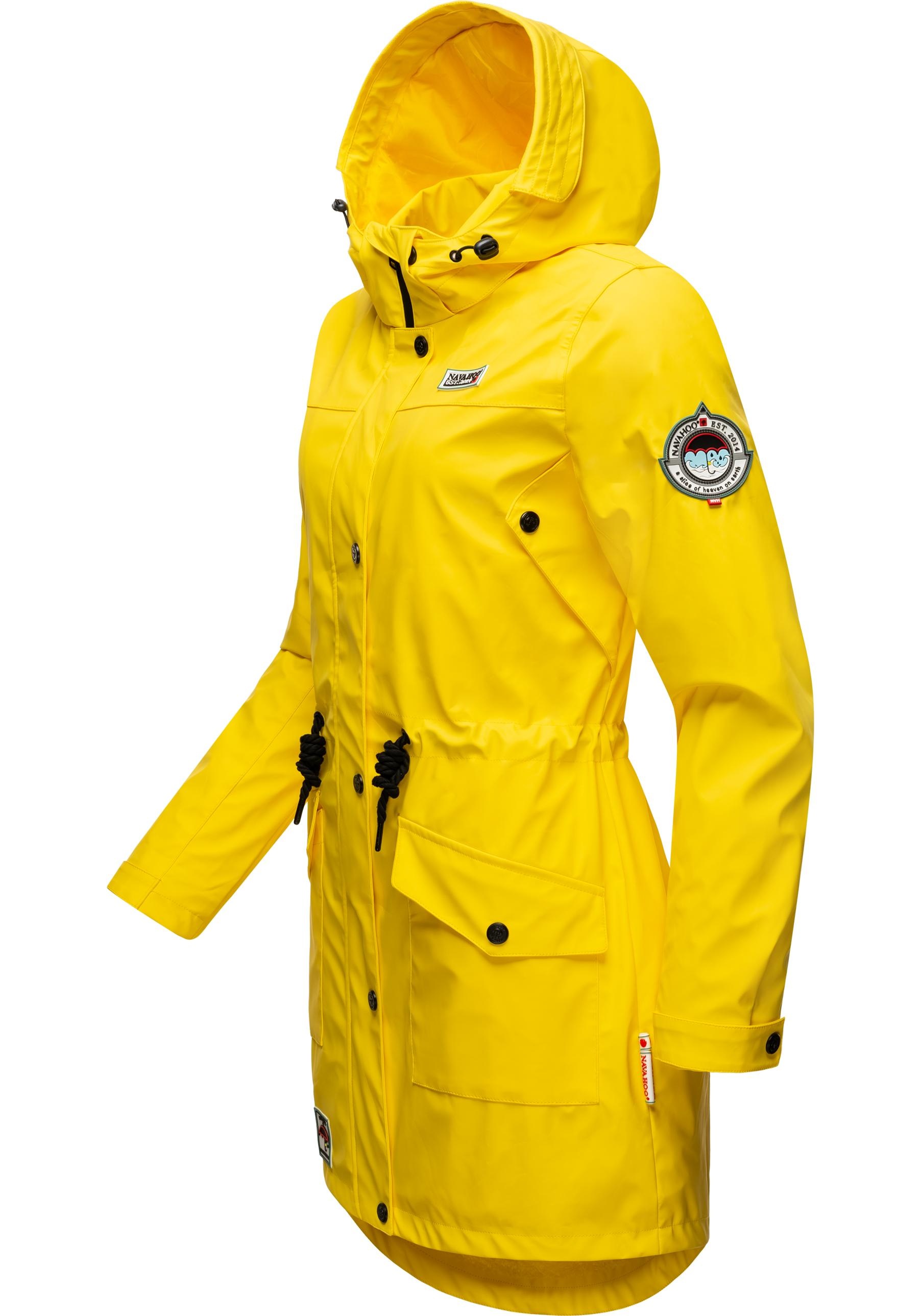 Navahoo Outdoorjacke »Deike«, mit Kapuze, modischer Damen Outdoor Regenmantel
