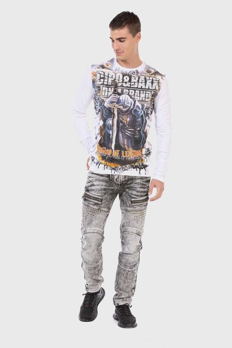 Cipo & Baxx T-Shirt »Sweatshirts«, mit coolem Print