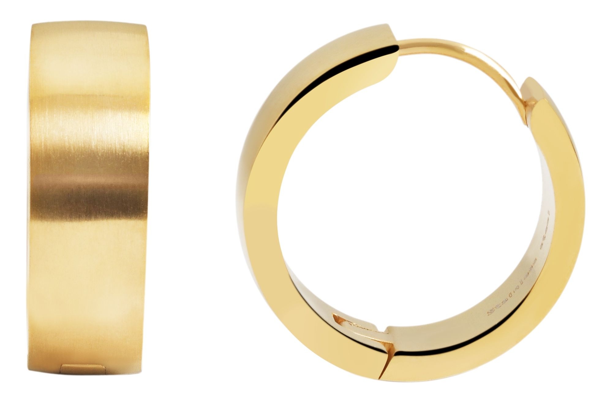 Adelia's Unisex Klappcreolen Gold 2