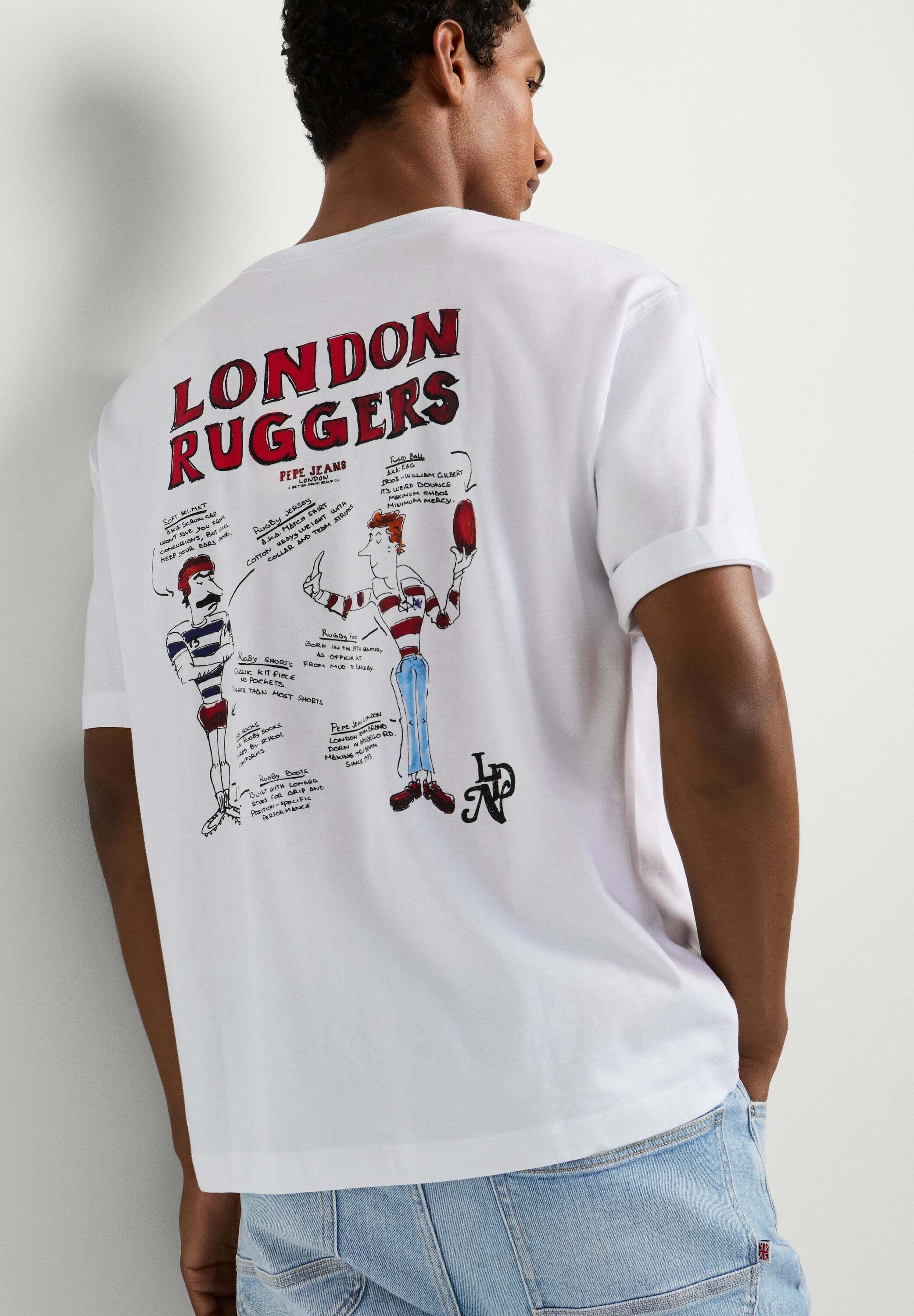 Pepe Jeans Print-Shirt "print t-shirt CHELSEA BACK TEE"