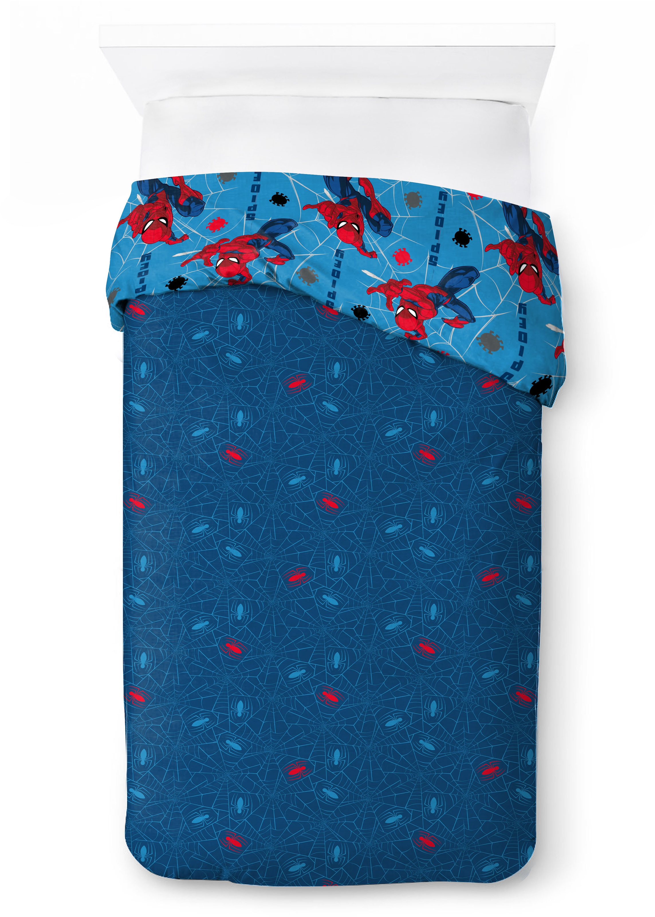 MARVEL Kinderbettwäsche »Marvel Spiderman Bettbezug-Set 135x200 cm + Kissenbezug 80x80 cm« 2 tlg. tlg. 100 % Baumwolle, maschinenwaschbar, wendbar