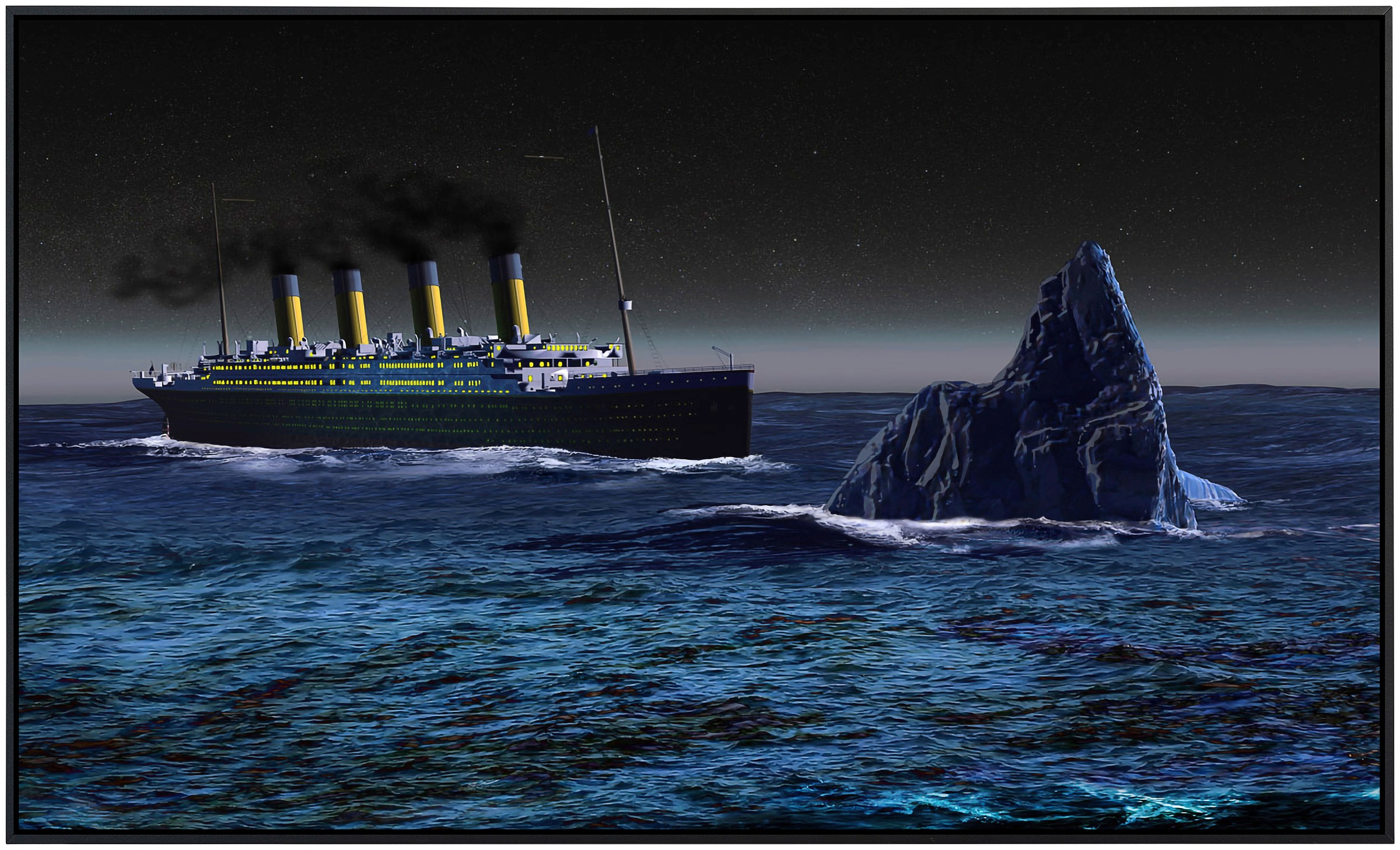 Papermoon Infrarotheizung »Titanic mit Eisberg«, sehr angenehme Strahlungswärme