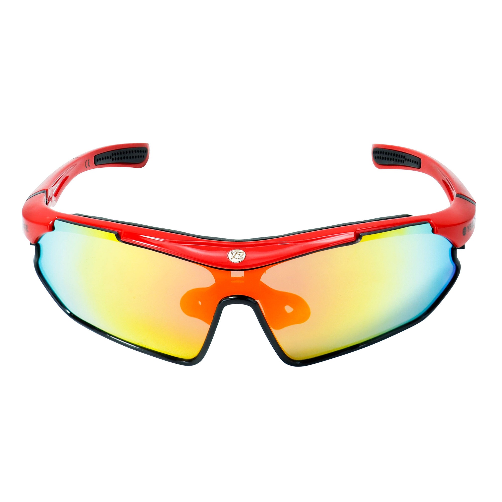 YEAZ Sportbrille »Sport-Sonnenbrille rot/schwarz/rot SUNRAY«