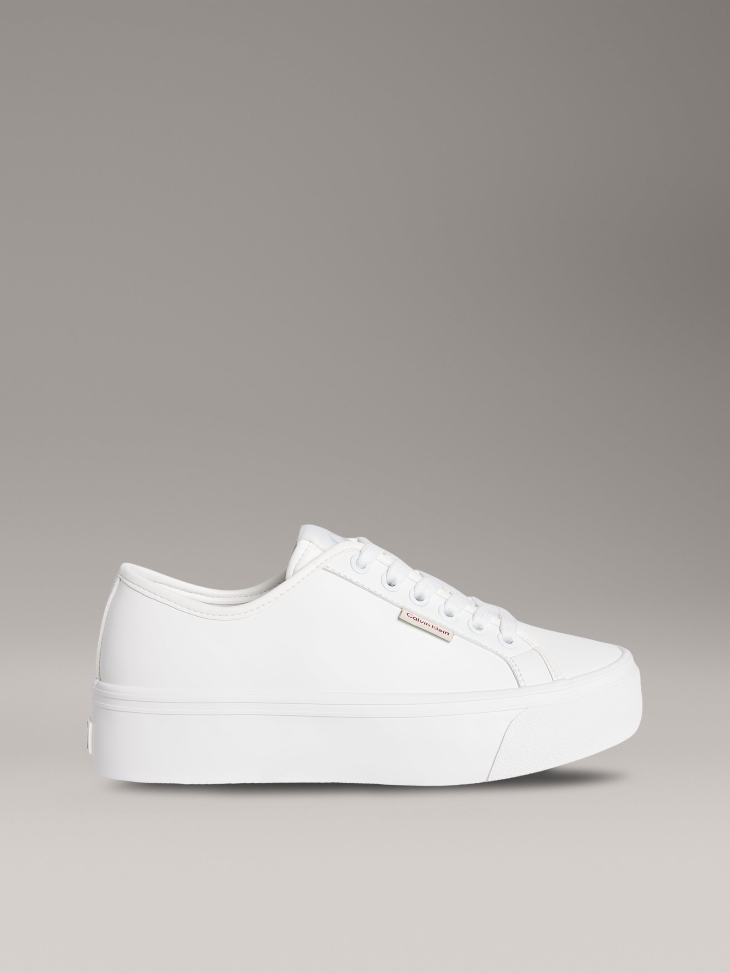 Calvin Klein Jeans Plateausneaker »VULC FLATFORM LTH«, Schnürschuh, Halbschuh, Freizeitsneaker in schlichter Optik