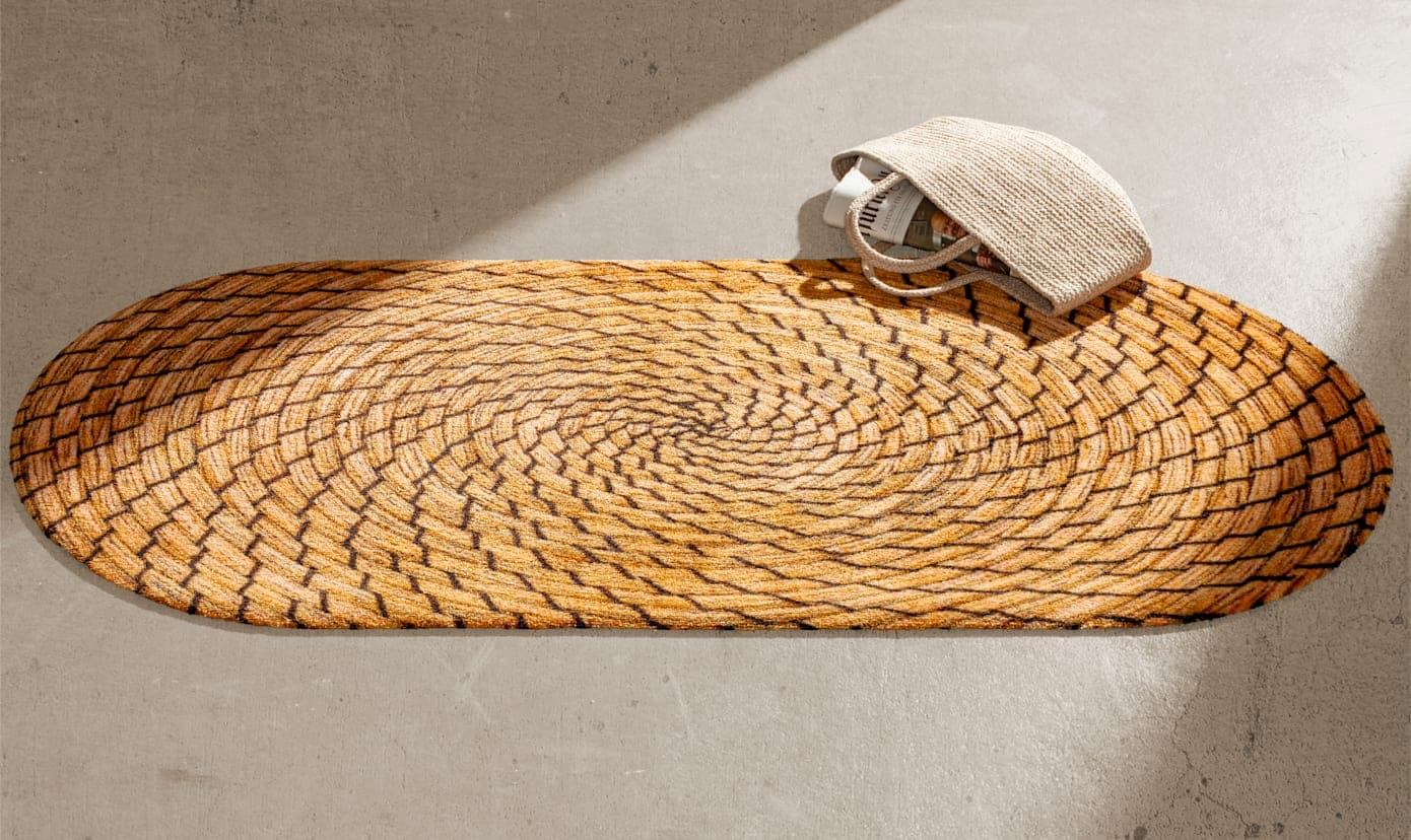 wash+dry by Kleen-Tex Fußmatte, oval, 7 mm Höhe