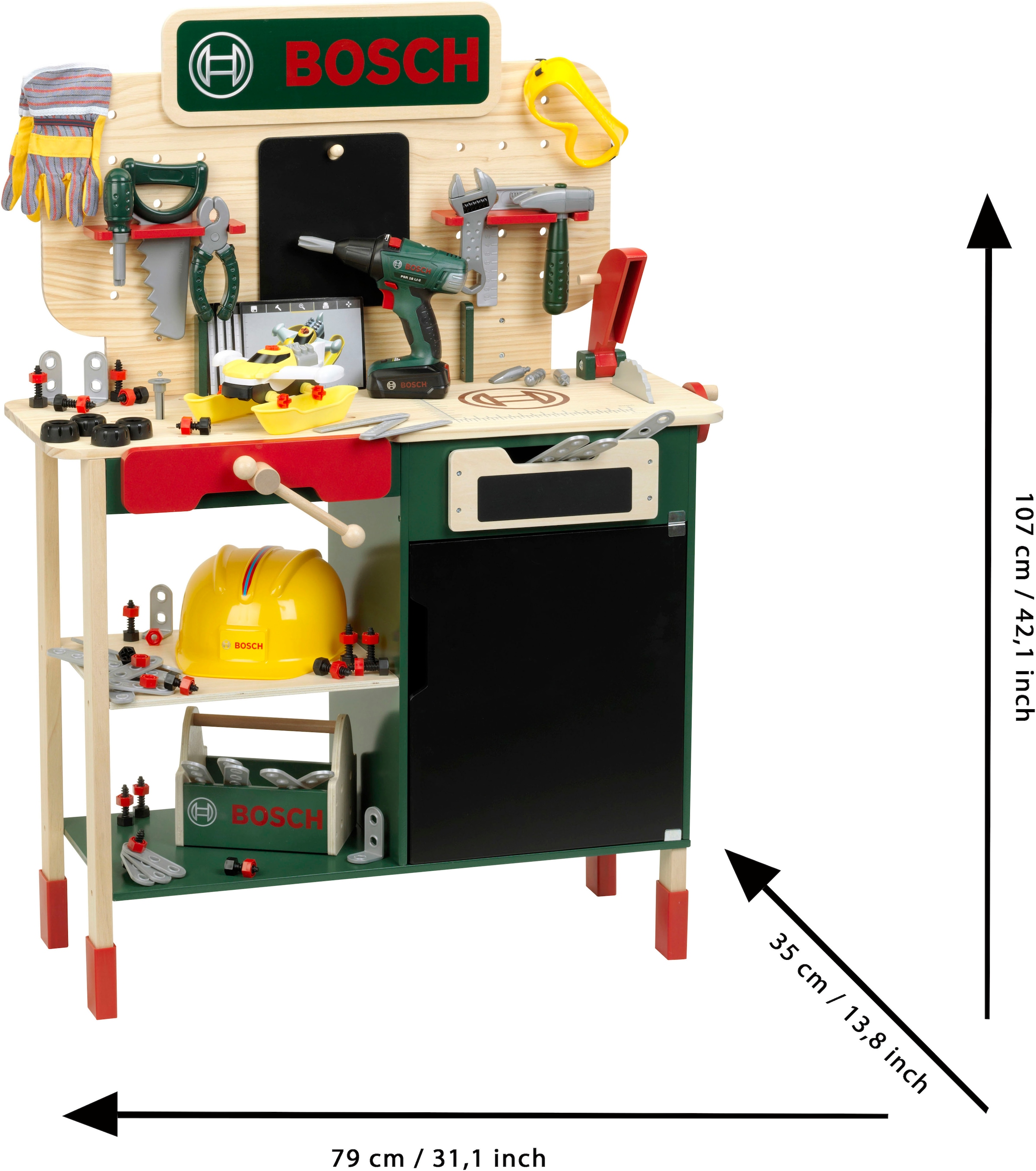 Klein Spielwerkbank »BOSCH Holzwerkbank« mit Sound