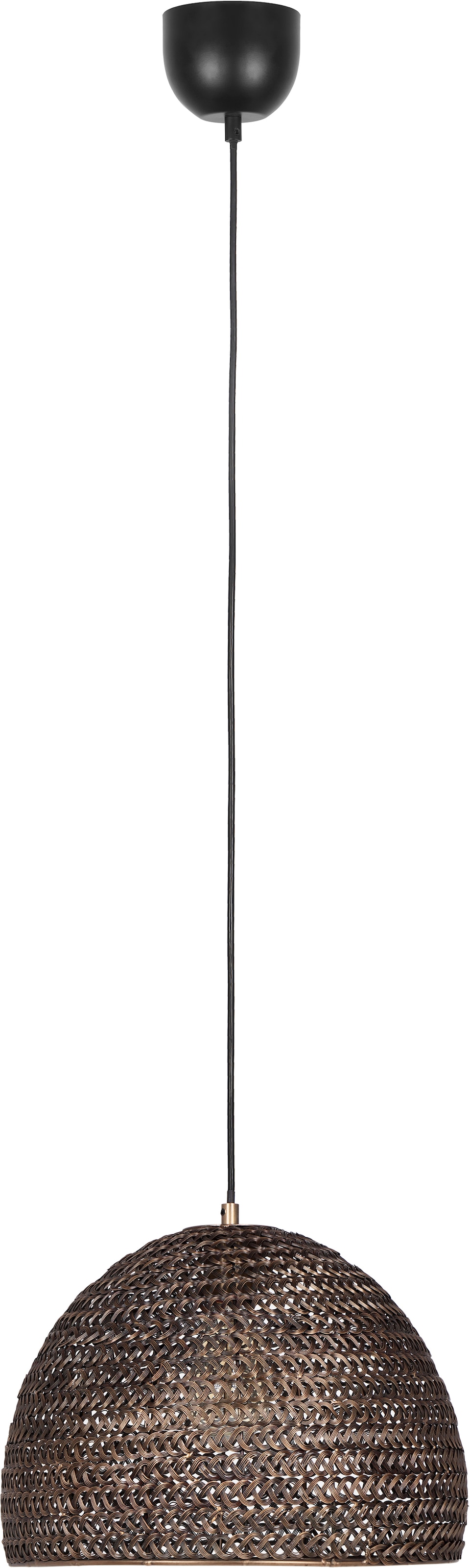 TRIO Leuchten Pendelleuchte »KAMARA, Vintage Hängelampe Ø 36cm Höhe bis 150 cm« E27 1 Stk. warmweiß - kaltweiß Lampenschirm aus Metall-Geflecht, exkl 1x E27 max 10W