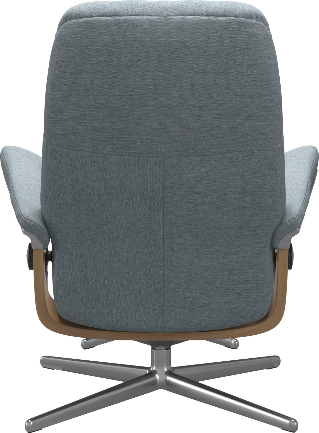 Stressless® Relaxsessel »Consul«, (Set, Relaxsessel mit Hocker), mit Hocker, mit Cross Base, Größe S, M & L, Holzakzent Eiche