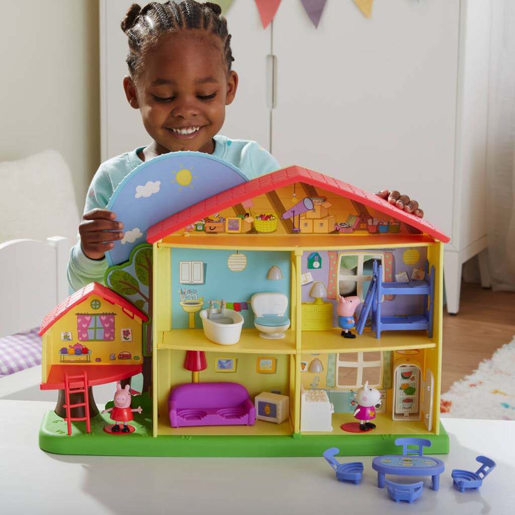 Hasbro Spielwelt »Peppa Pig, Peppas Tag-und-Nacht-Haus«, mit Licht- und Soundeffekten