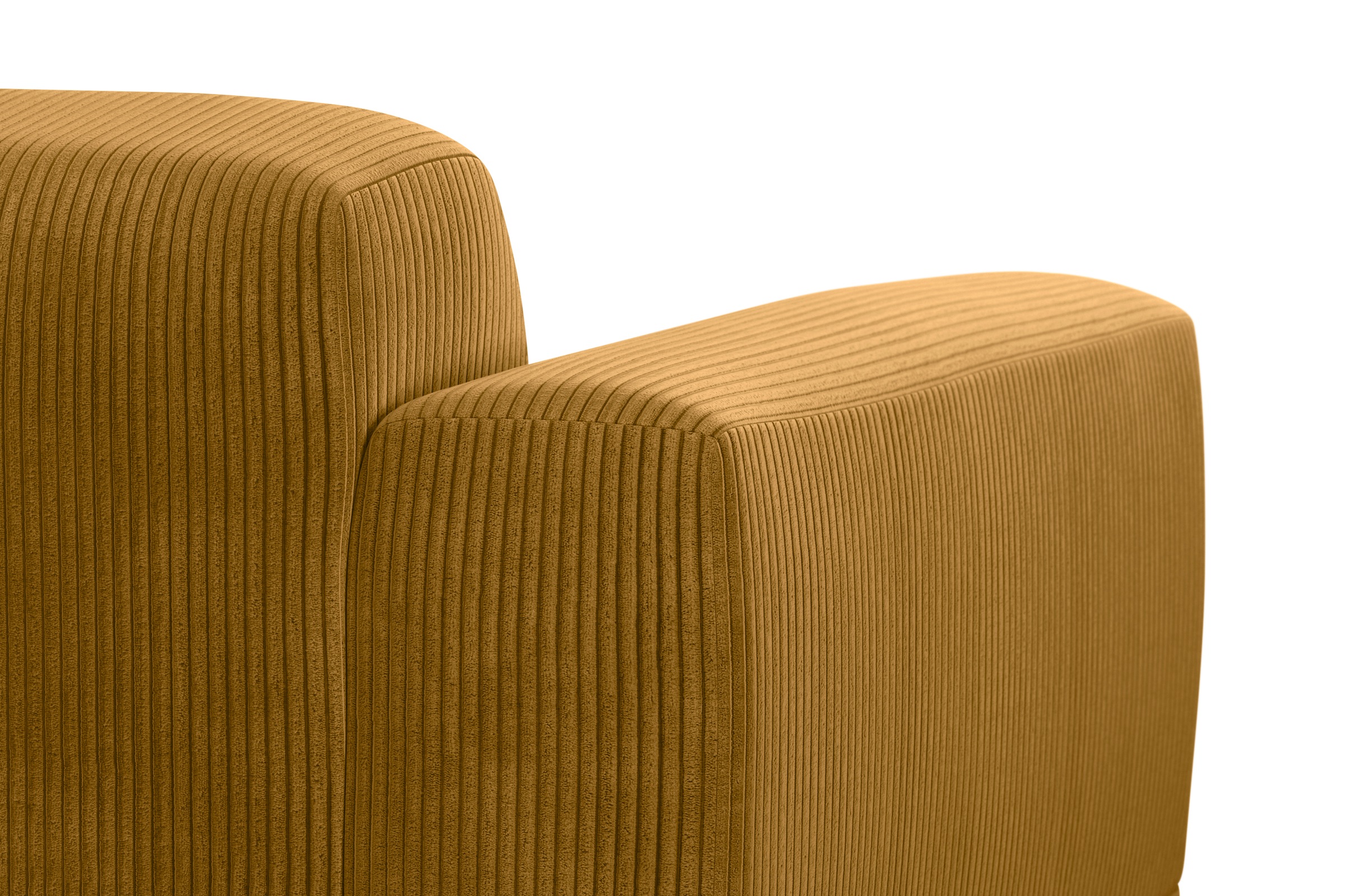 TRENDMANUFAKTUR Ecksofa »Braga, mit hochwertigem Kaltschaum, L-Form, in Cord erhältlich«, (2 St.), modernes Sofa, Couch mit hohem Sitzkomfort, 255/72/160 cm (B/H/T)