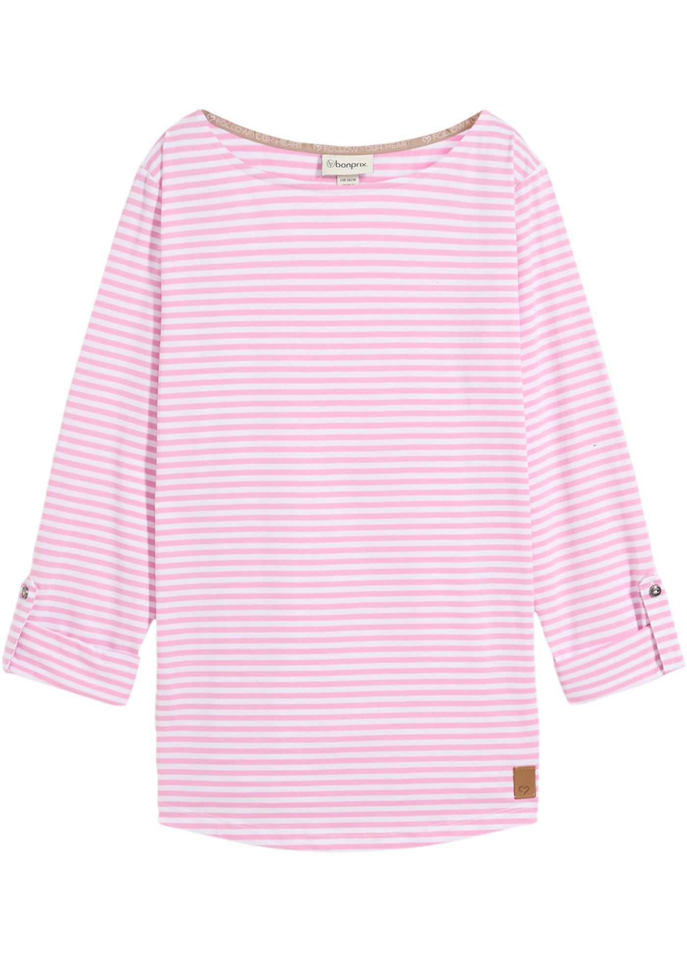 bonprix Langarmshirt »Langarmshirt aus reiner Baumwolle« bequeme Passform, Langarm, für Alltag, aus reiner Baumwolle