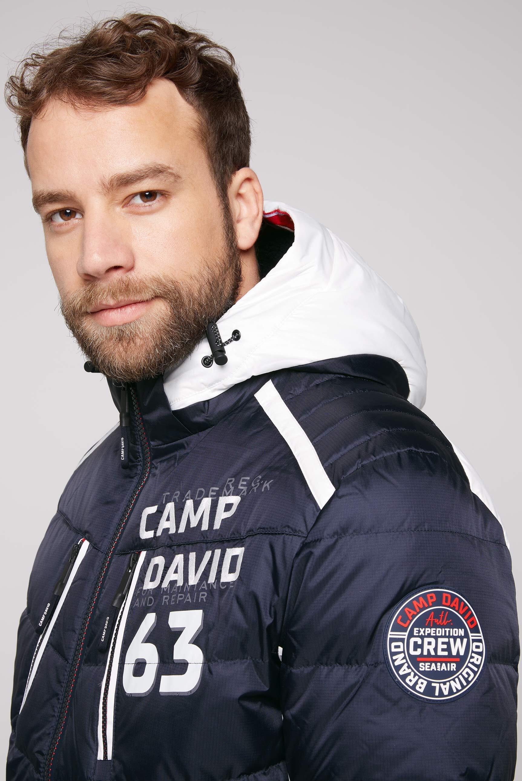 CAMP DAVID Winterjacke, mit Kapuze, mit abtrennbarer Kapuze