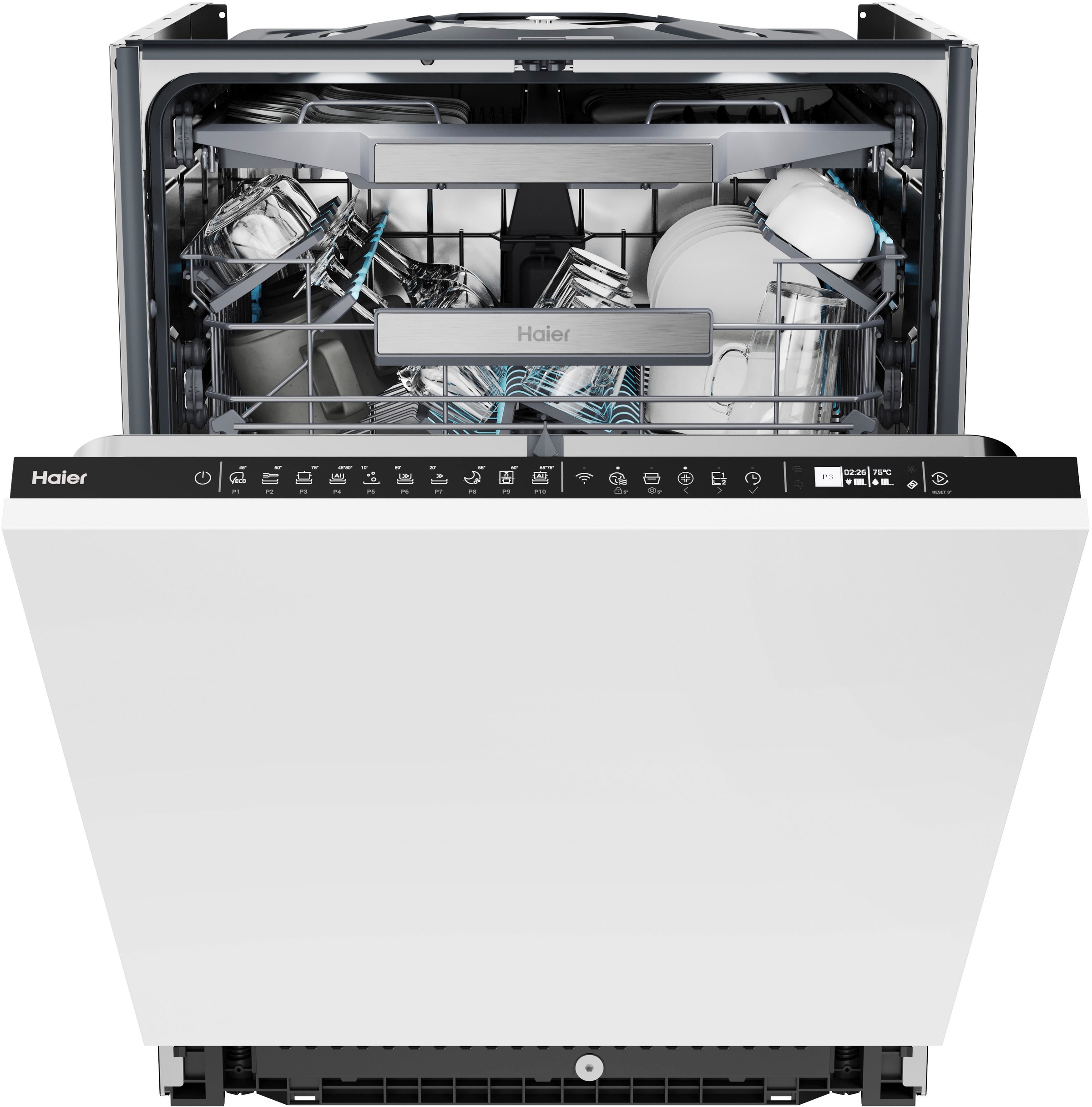 Haier vollintegrierbarer Geschirrspüler I-PRO SHINE SERIE 4 »XS 6B0M3PDB«, 16 Maßgedecke