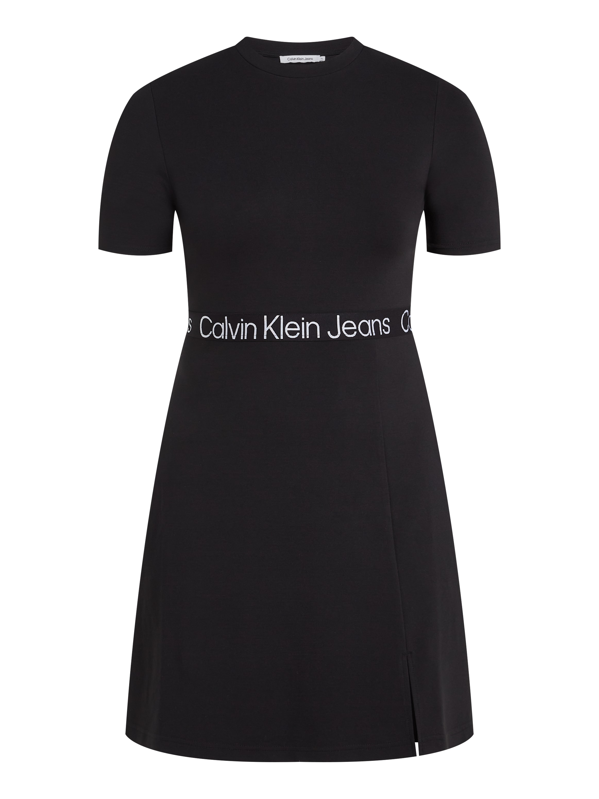 Calvin Klein Jeans Plus Skaterkleid "PLUS TAPE MILANO SS DRESS", in Großen Größen und mit Logoschriftzug
