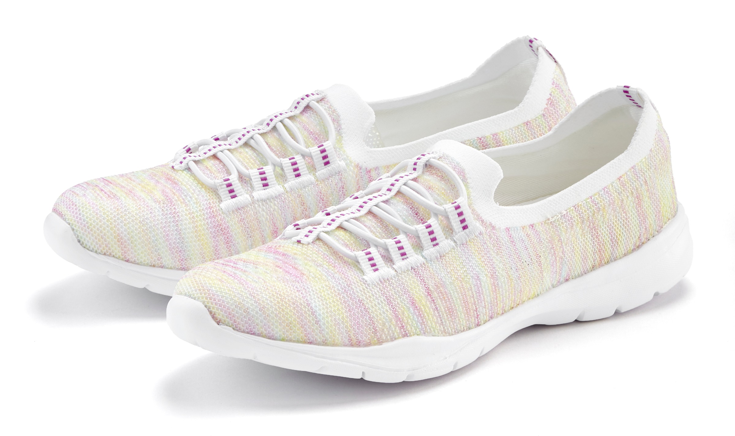 LASCANA Sneaker "Slipper, Halbschuh, Slip-On-Sneaker," aus leichtem Textil- günstig online kaufen