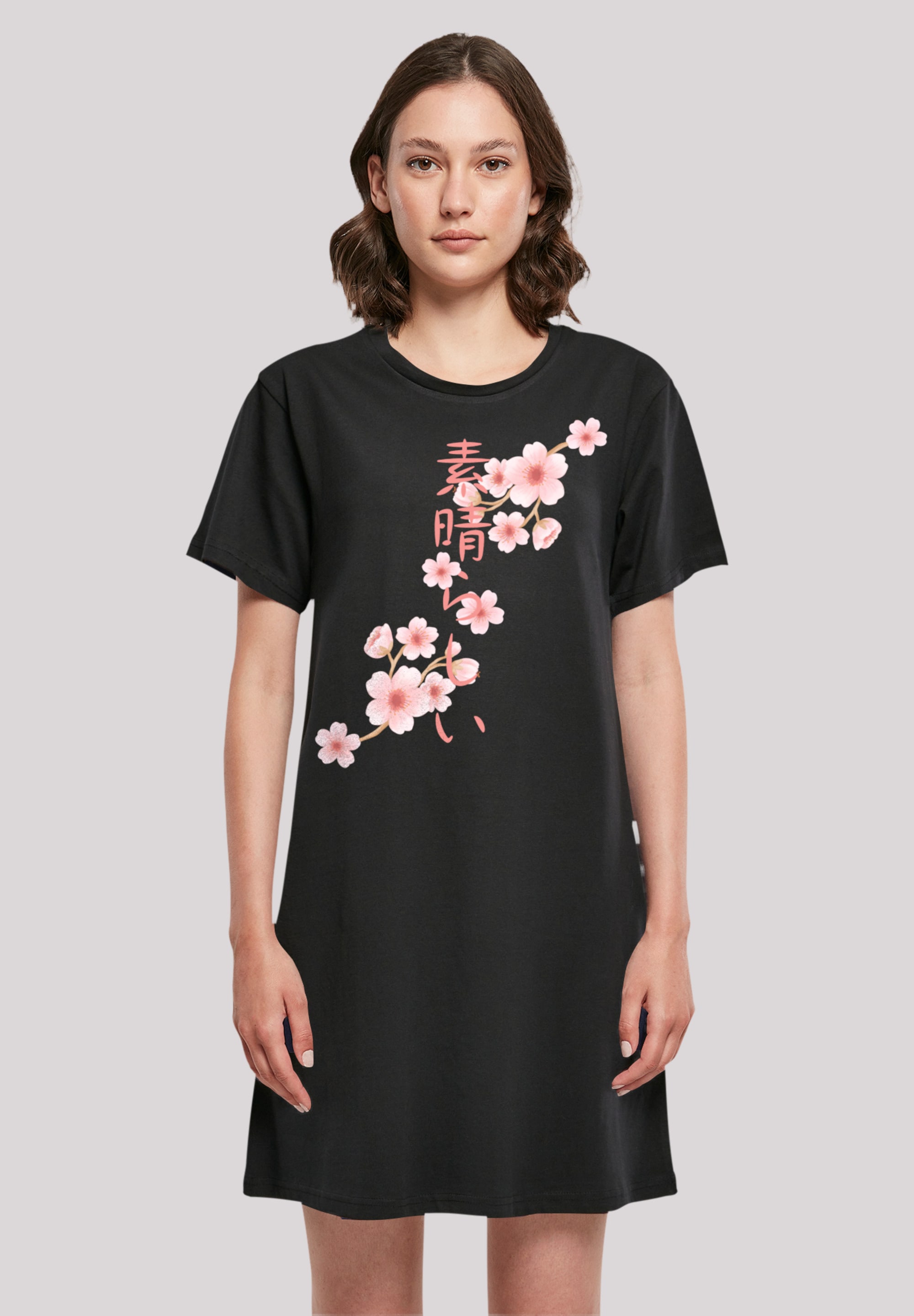 F4NT4STIC Shirtkleid "Kirschblüten Asien T-Shirt Kleid" Ohne Taschen Print günstig online kaufen