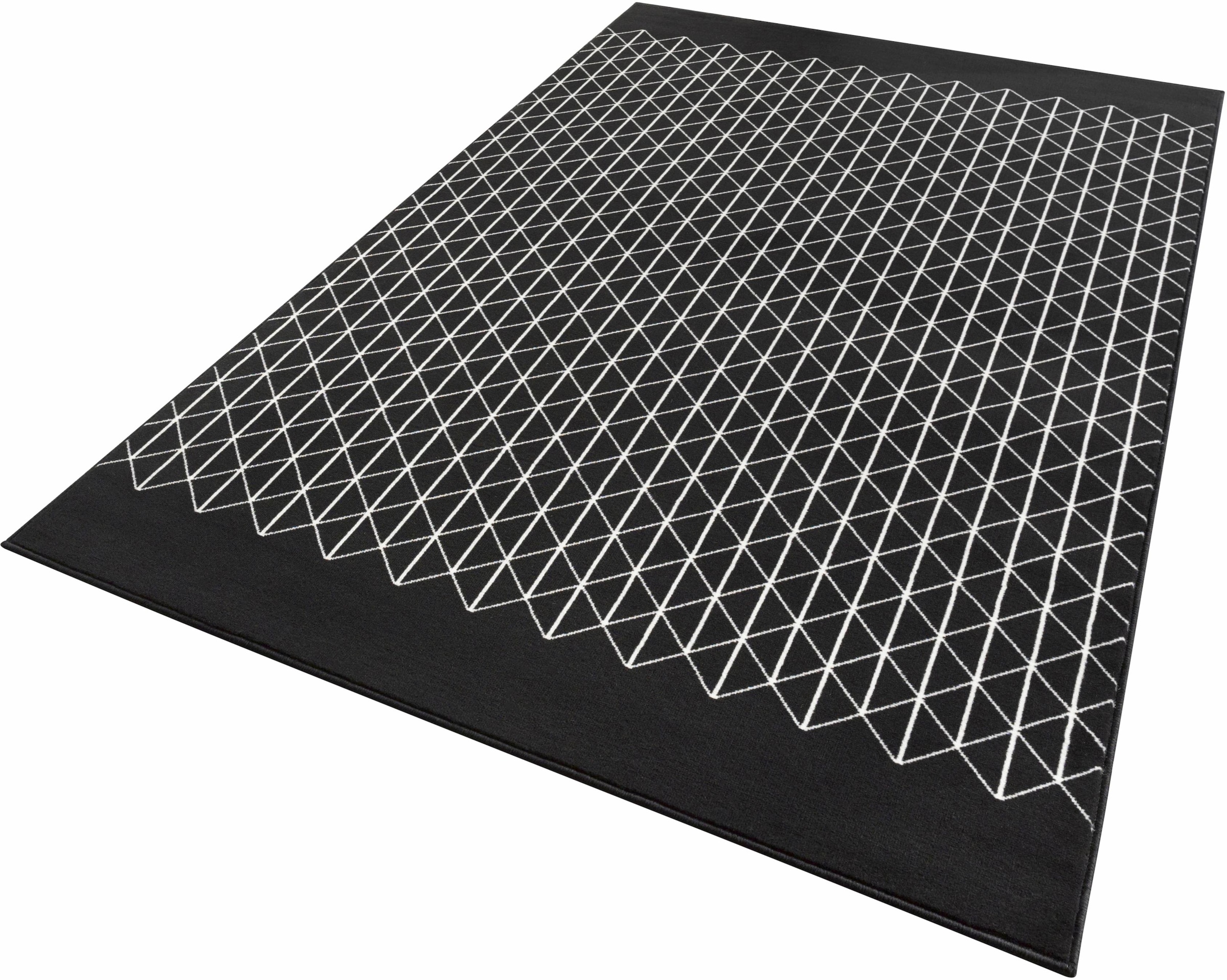 HANSE Home Teppich »Twist«, rechteckig, 9 mm Höhe, Kurzflor geometrischen Formen, Robust, Pflegeleicht, Gekettelt