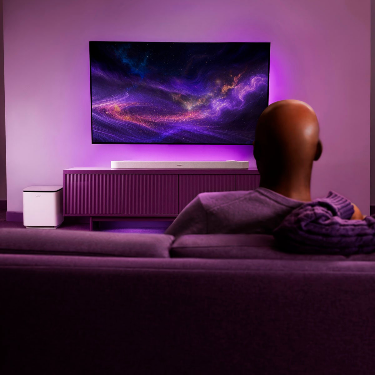 Bose Soundbar »Lifestyle Ultra« 5.1.2 (Bluetooth | WLAN 360°-Sound | App-Steuerung | Mikrofon | Mikrofon-Stummschaltung | Multiroom | Sprachsteuerung 50 W)