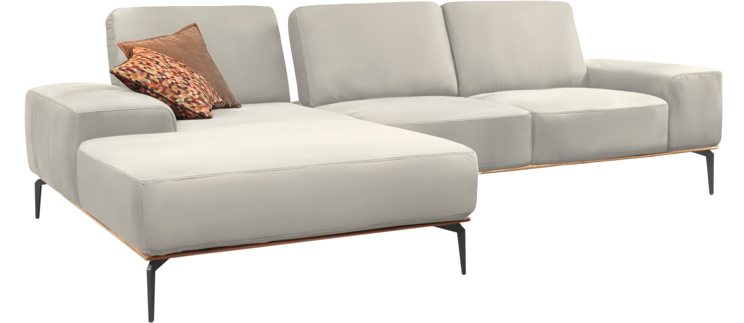 W.SCHILLIG Ecksofa "run, Designsofa mit tollem Sitzkomfort, bequem, L-Form" günstig online kaufen